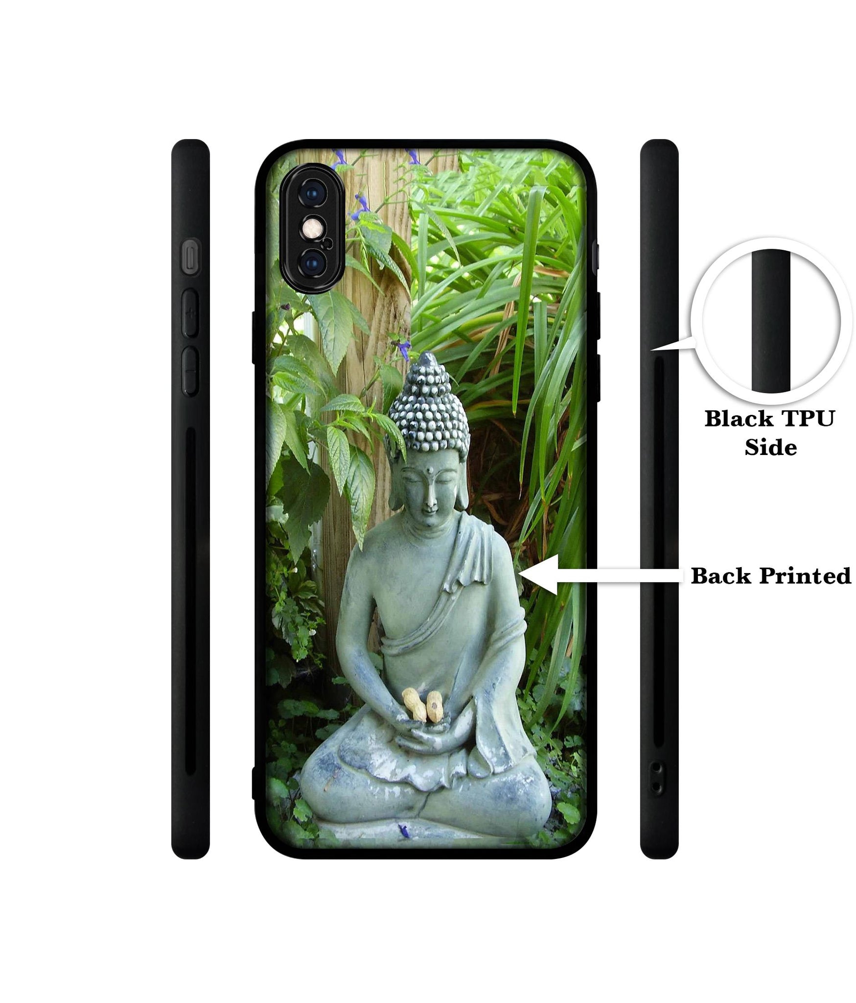 Buddhism Designer 2D Printed Back Case Cover for Apple iPhone X / XS