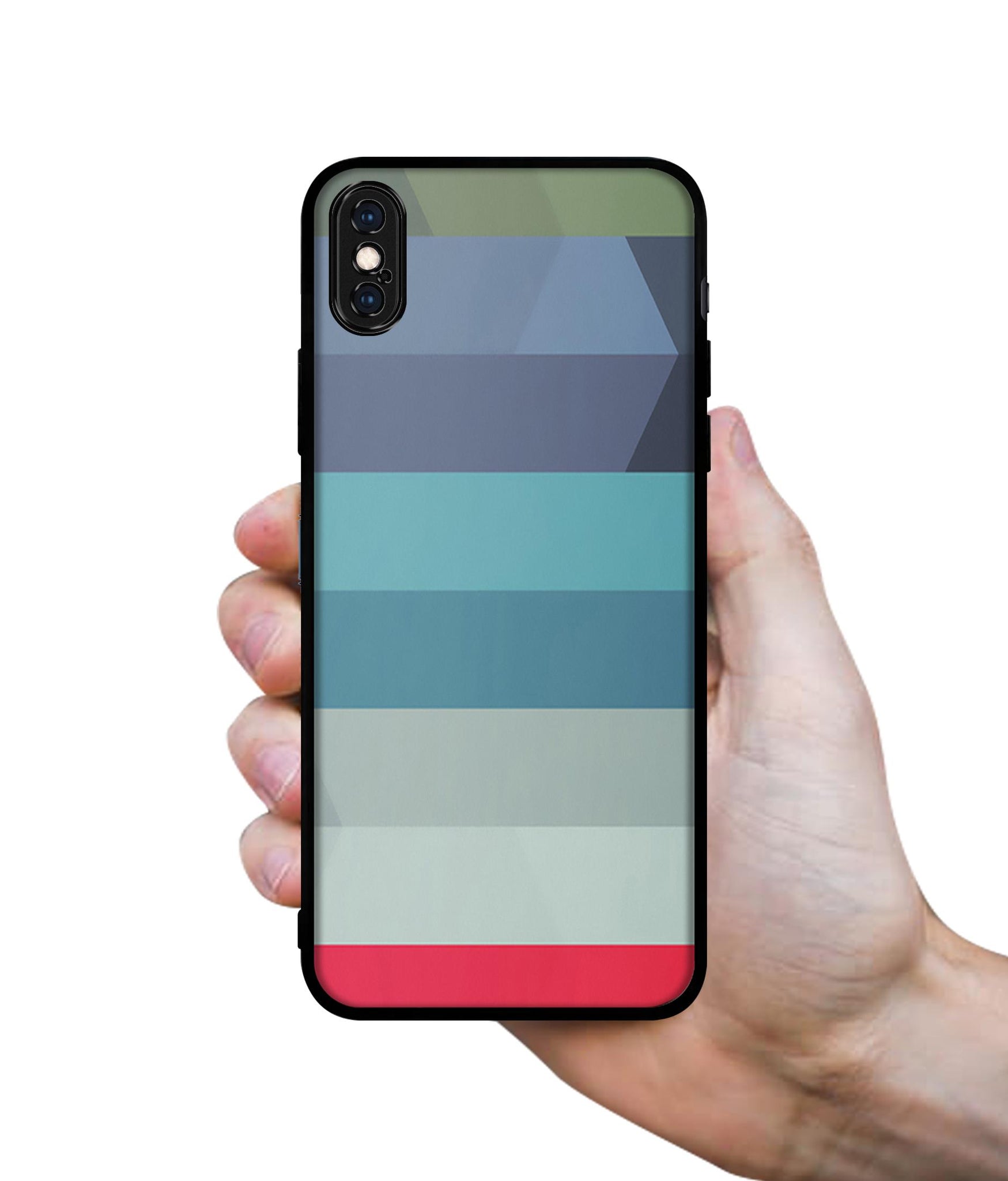 Colorful Lines Designer 2D Printed Back Case Cover for Apple iPhone X / XS