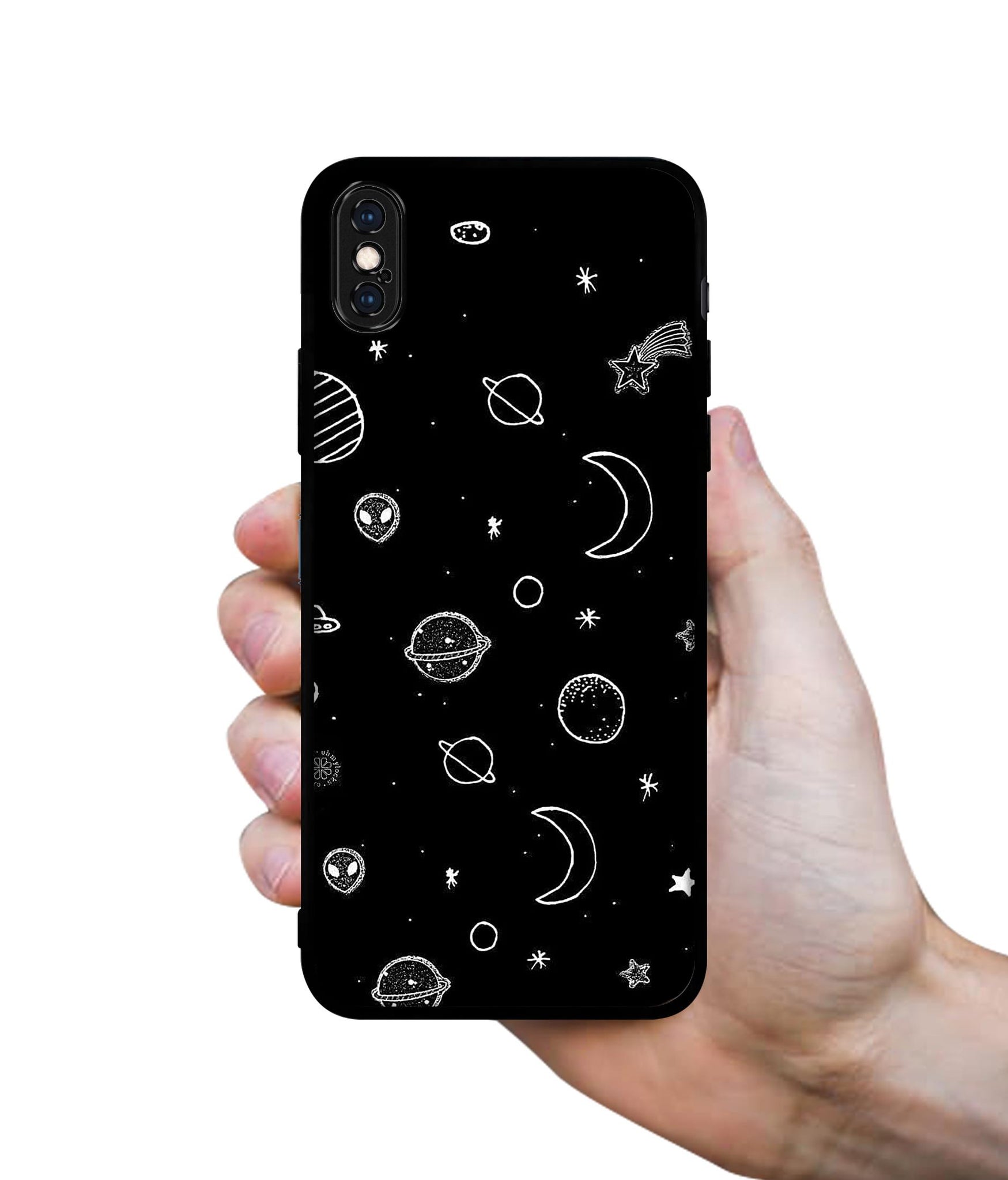 Space Stars Universe Designer 2D Printed Back Case Cover for Apple iPhone X / XS