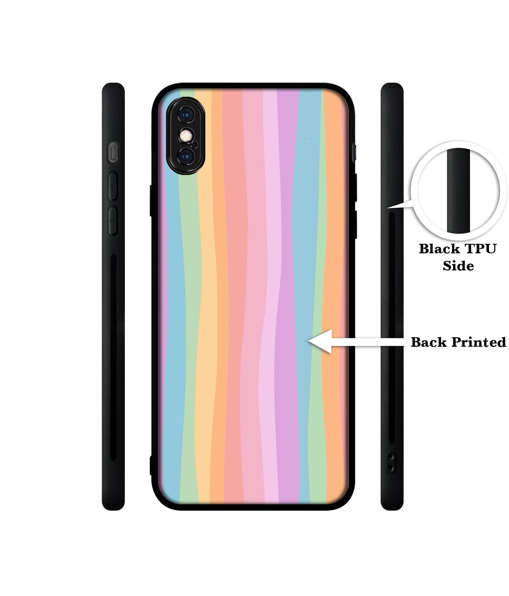 Cool Rainbow Designer 2D Printed Back Case Cover for Apple iPhone X / XS