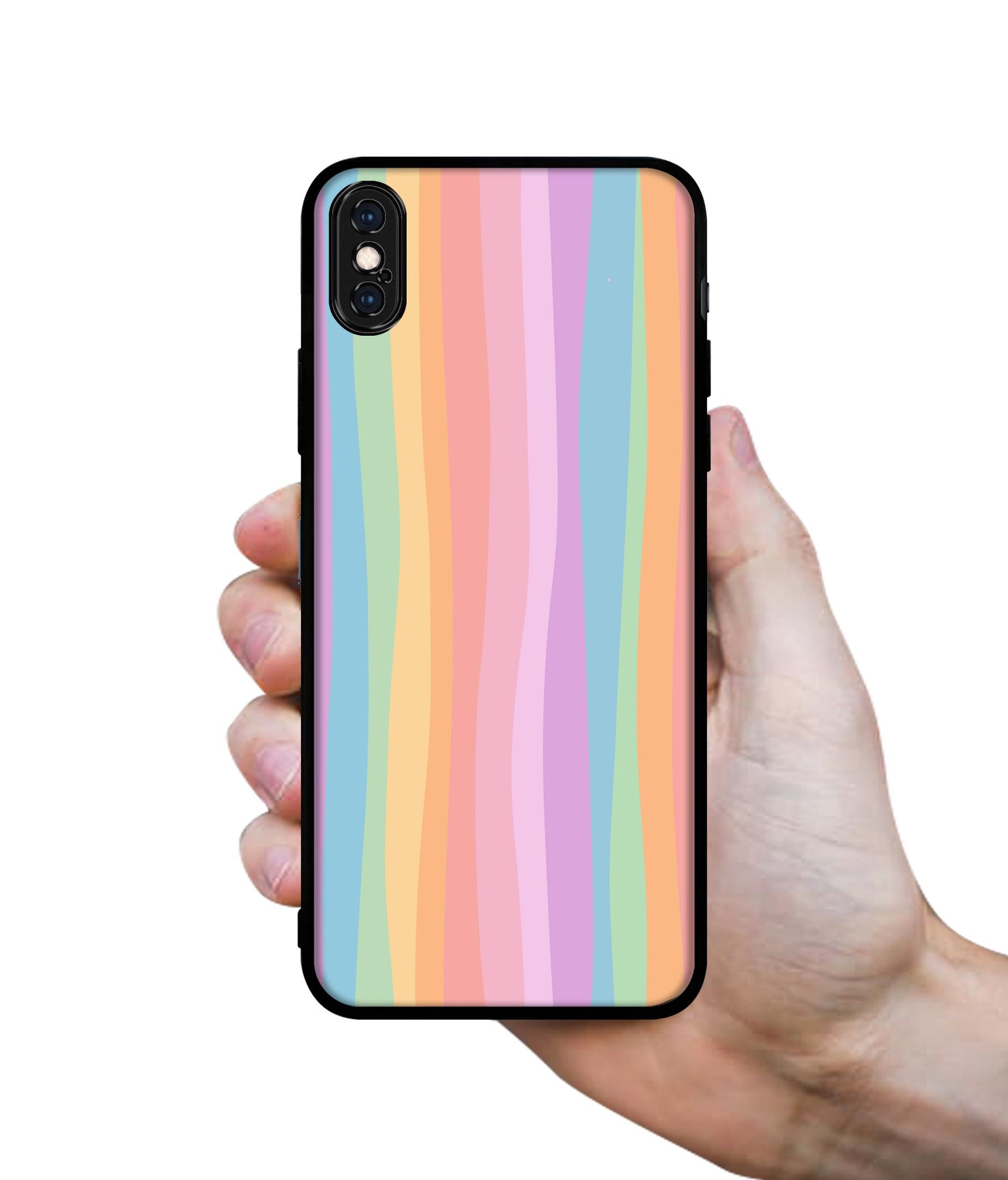 Cool Rainbow Designer 2D Printed Back Case Cover for Apple iPhone X / XS