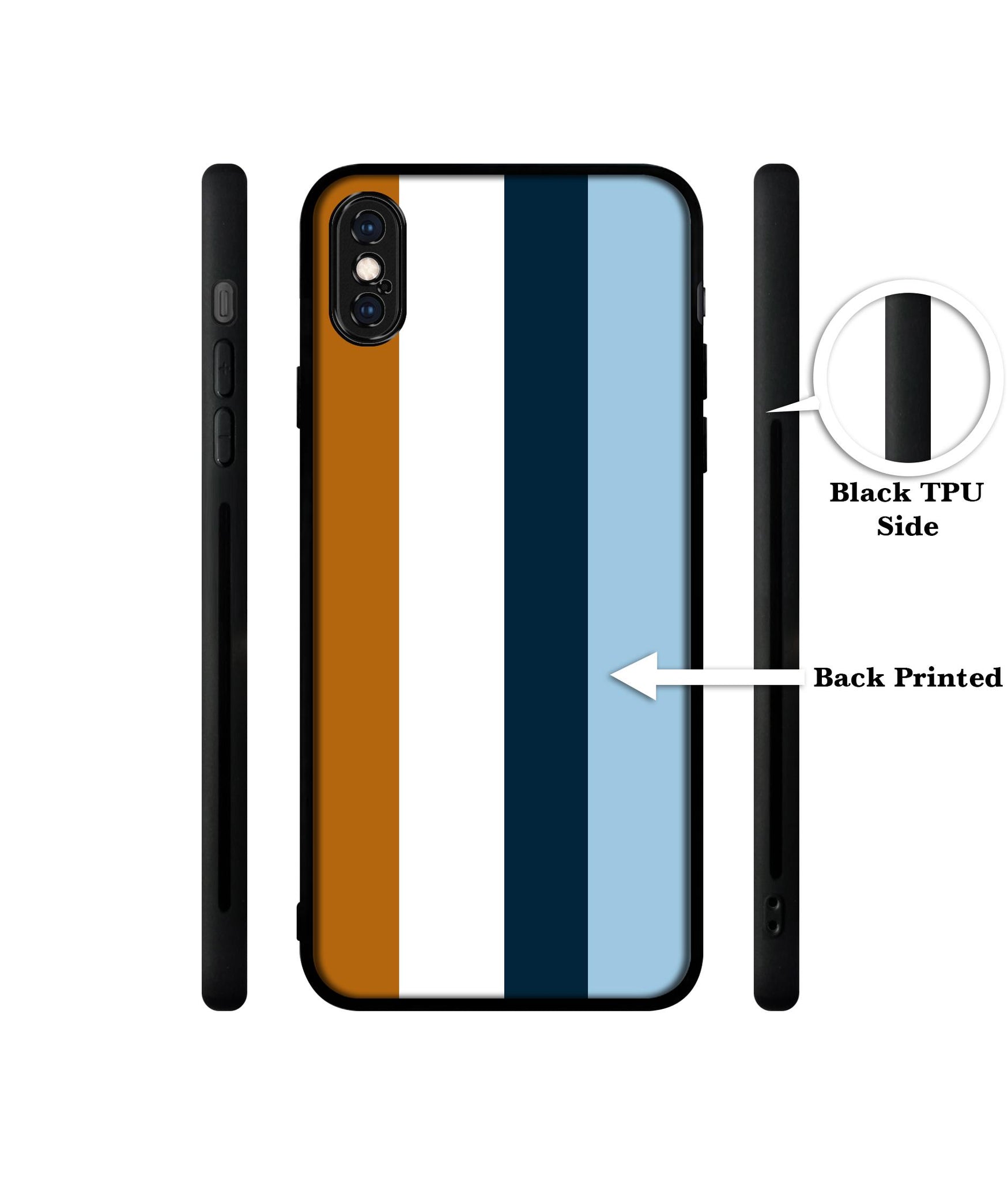 Color Stripes Designer 2D Printed Back Case Cover for Apple iPhone X / XS