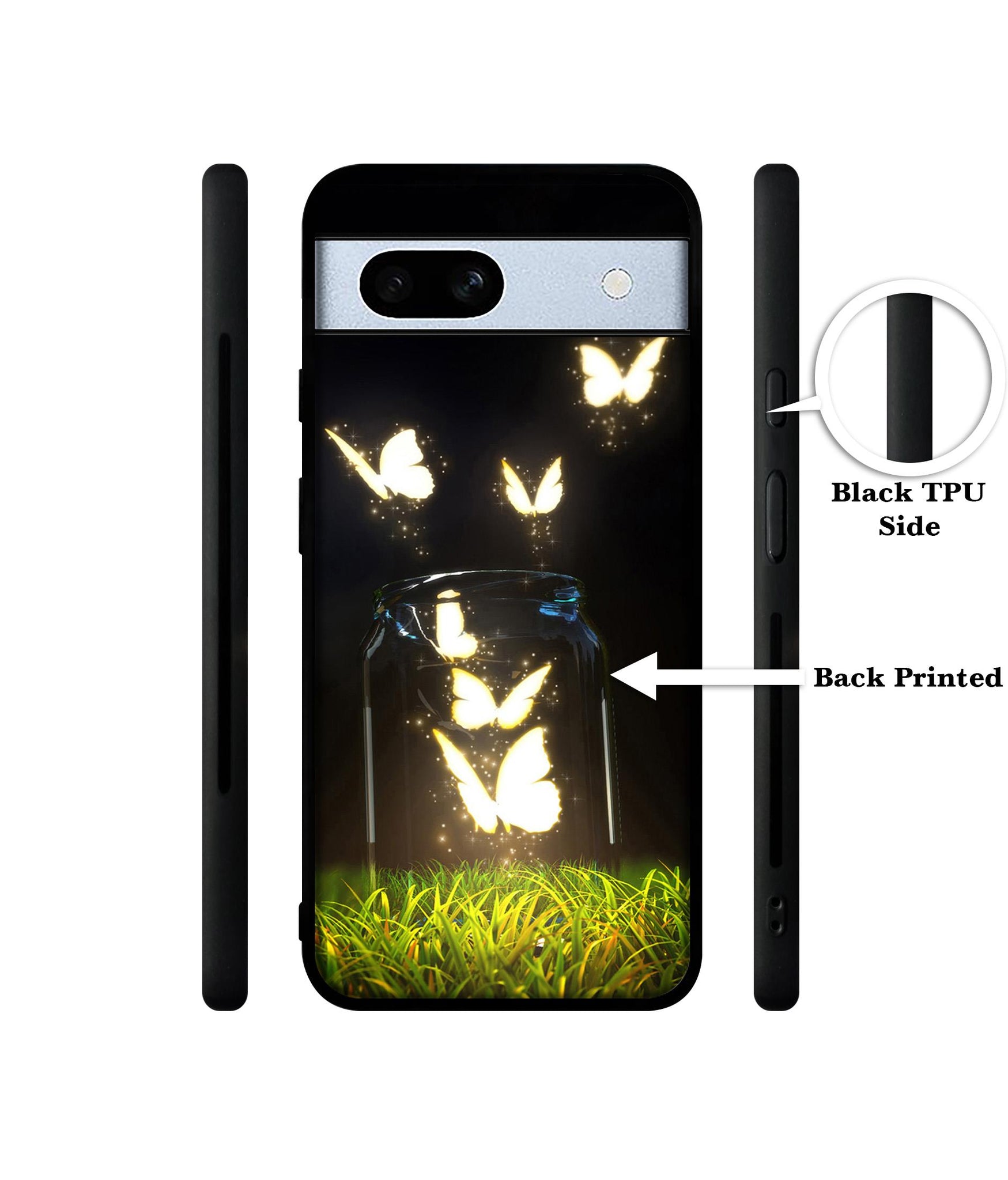 Butterfly Designer 2D Printed Back Case Cover for Google Pixel 7A 5G