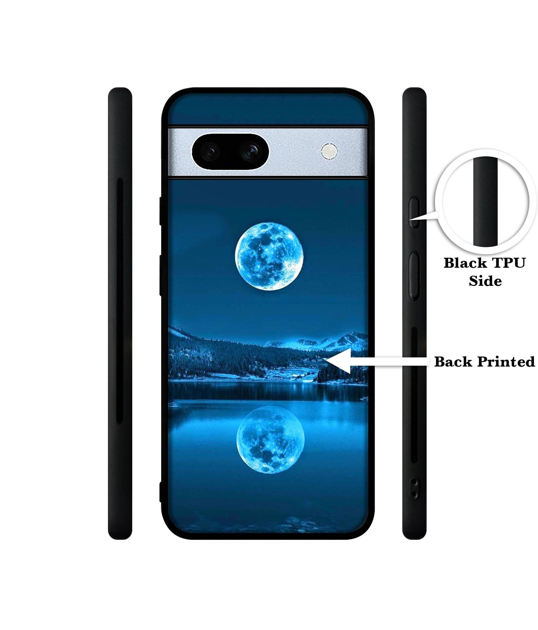 Awesome Moon Designer 2D Printed Back Case Cover for Google Pixel 7A 5G
