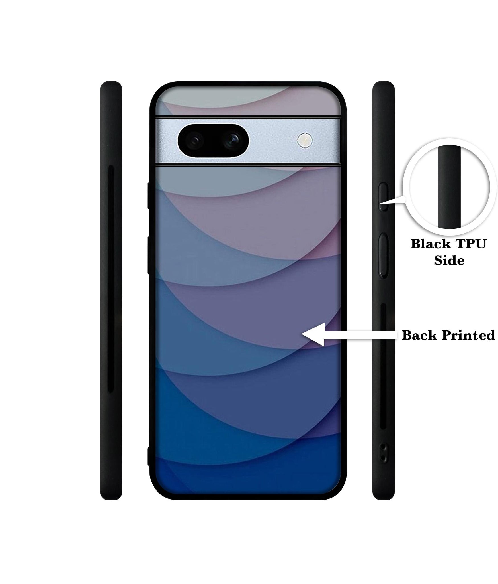Waves Pattern Print Designer 2D Printed Back Case Cover for Google Pixel 7A 5G