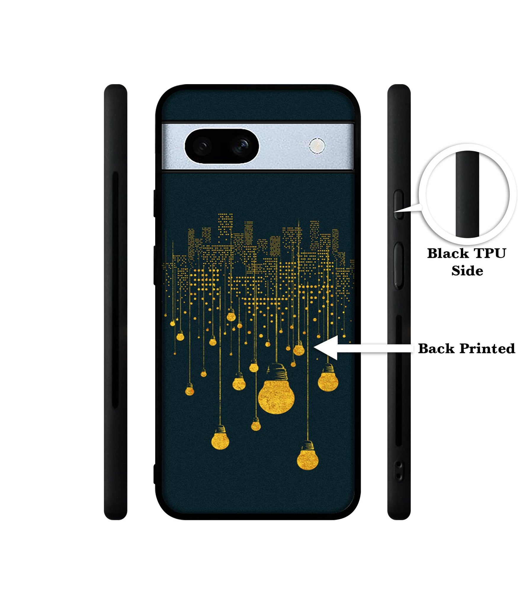 City Light Pattern Designer 2D Printed Back Case Cover for Google Pixel 7A 5G