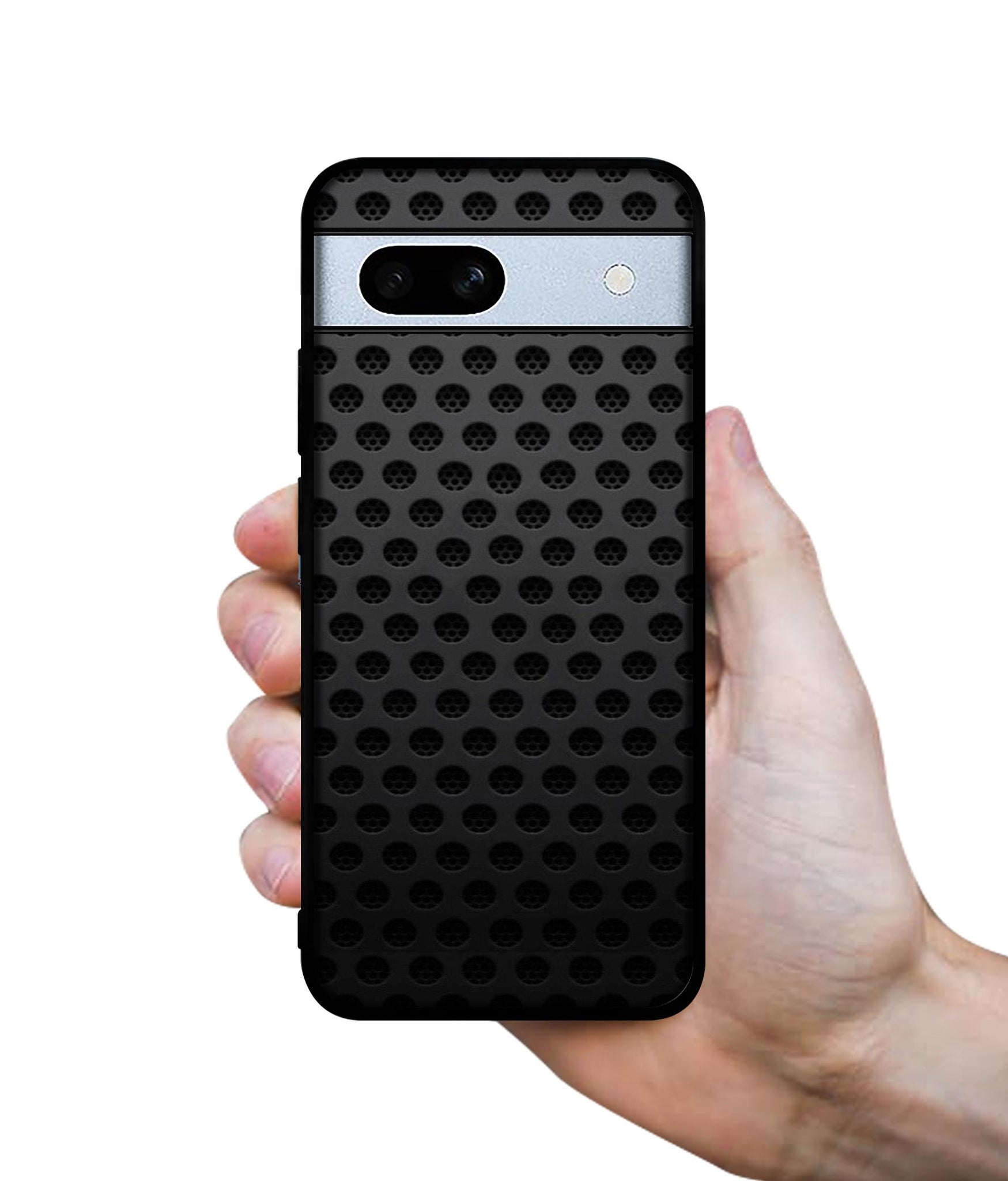 Black Circle Designer 2D Printed Back Case Cover for Google Pixel 7A 5G
