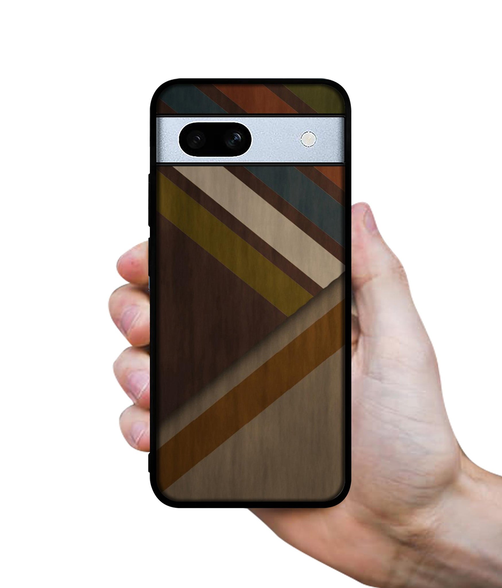 Colorful Wooden Pattern Designer 2D Printed Back Case Cover for Google Pixel 7A 5G