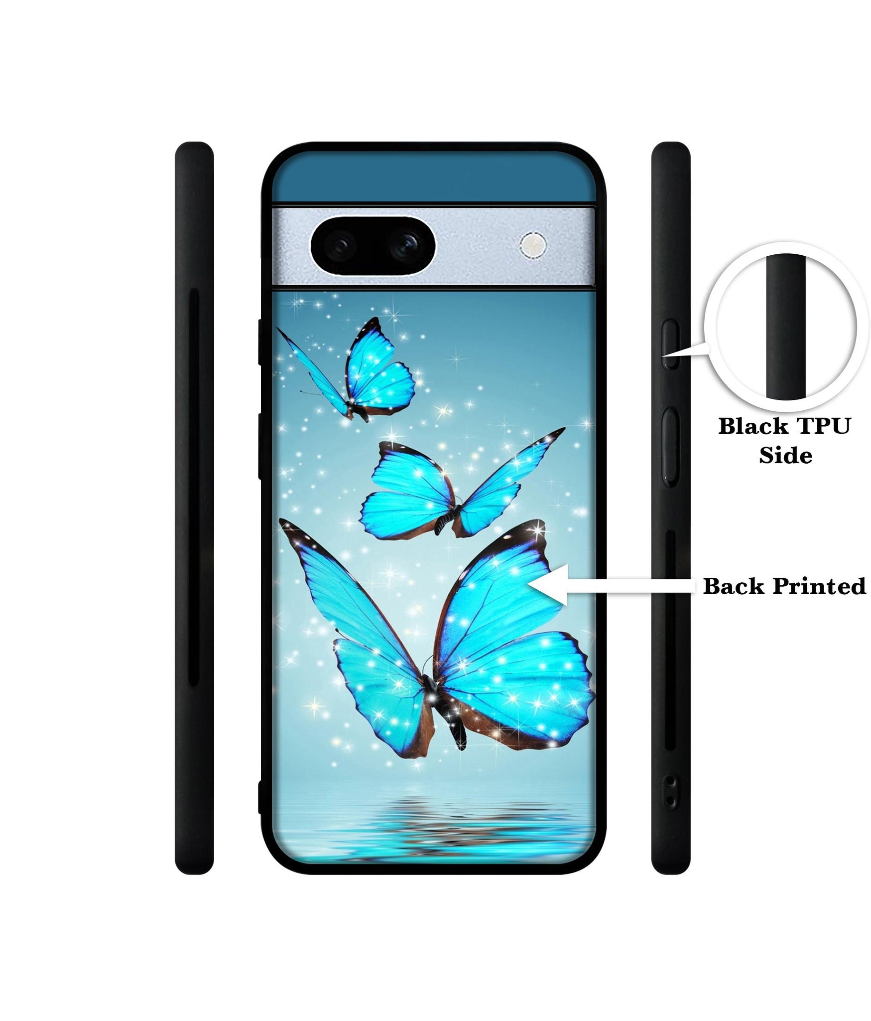 Flying Butterflies Designer 2D Printed Back Case Cover for Google Pixel 7A 5G