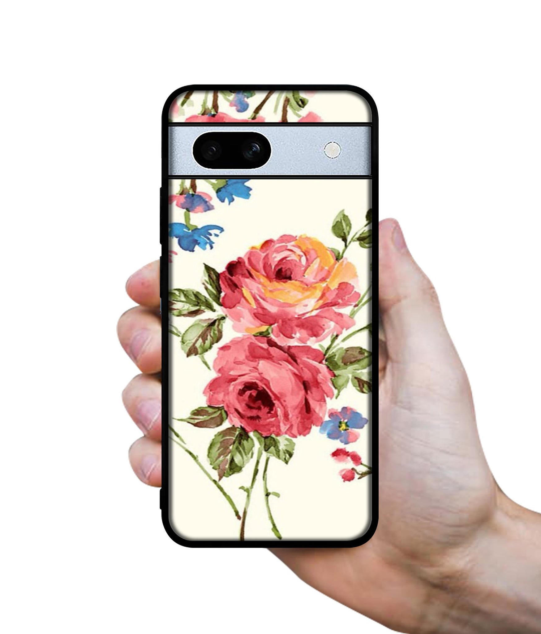 Vintage Painting Flower Designer 2D Printed Back Case Cover for Google Pixel 7A 5G