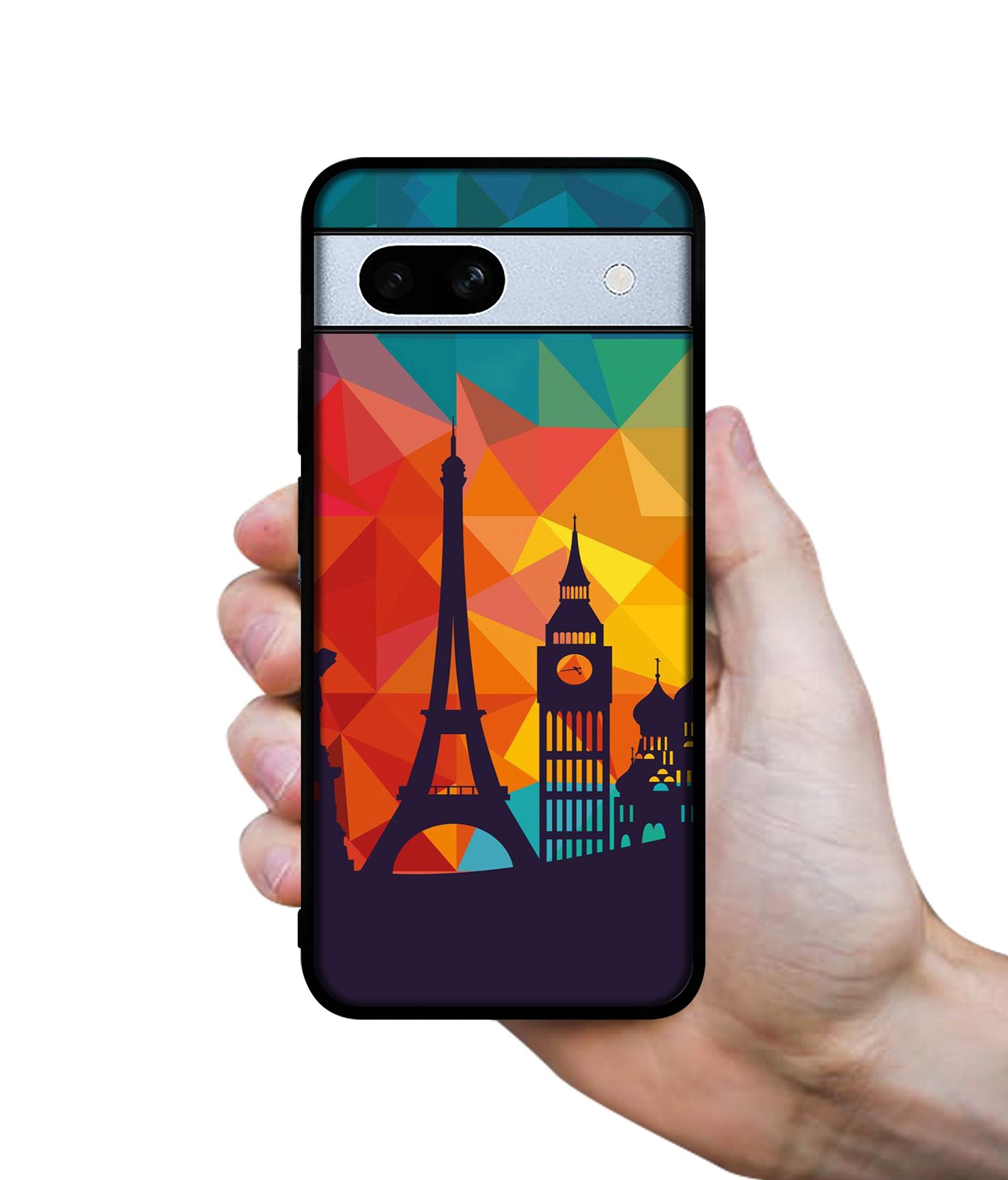 Colored Paris Designer 2D Printed Back Case Cover for Google Pixel 7A 5G