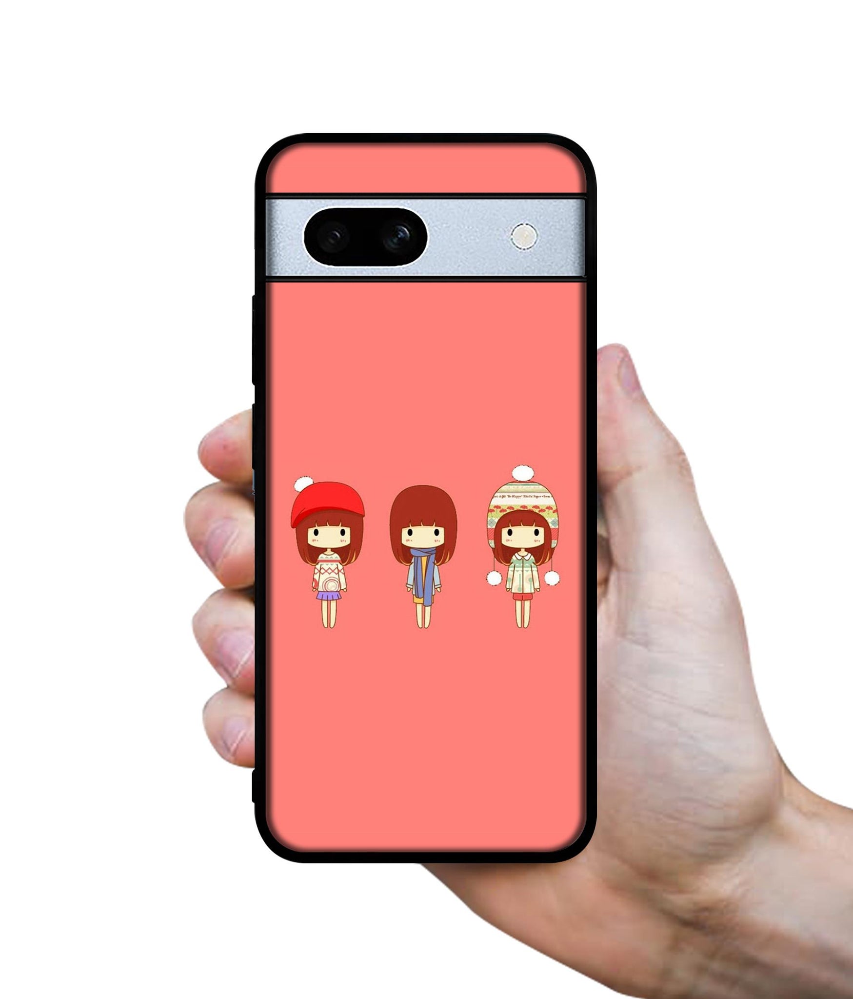 Cute Girls Designer 2D Printed Back Case Cover for Google Pixel 7A 5G