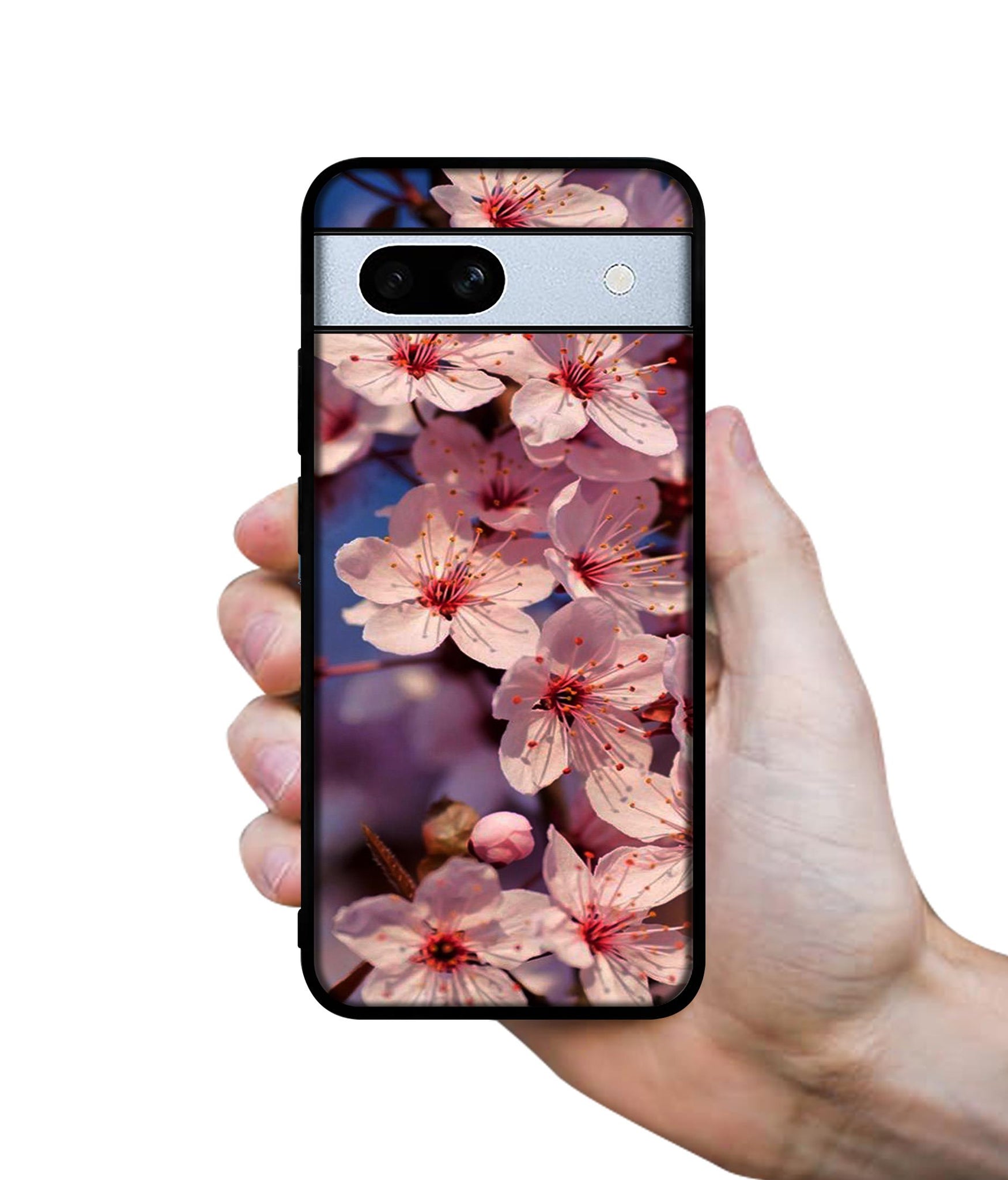 Pink Flowers Pattern Designer 2D Printed Back Case Cover for Google Pixel 7A 5G
