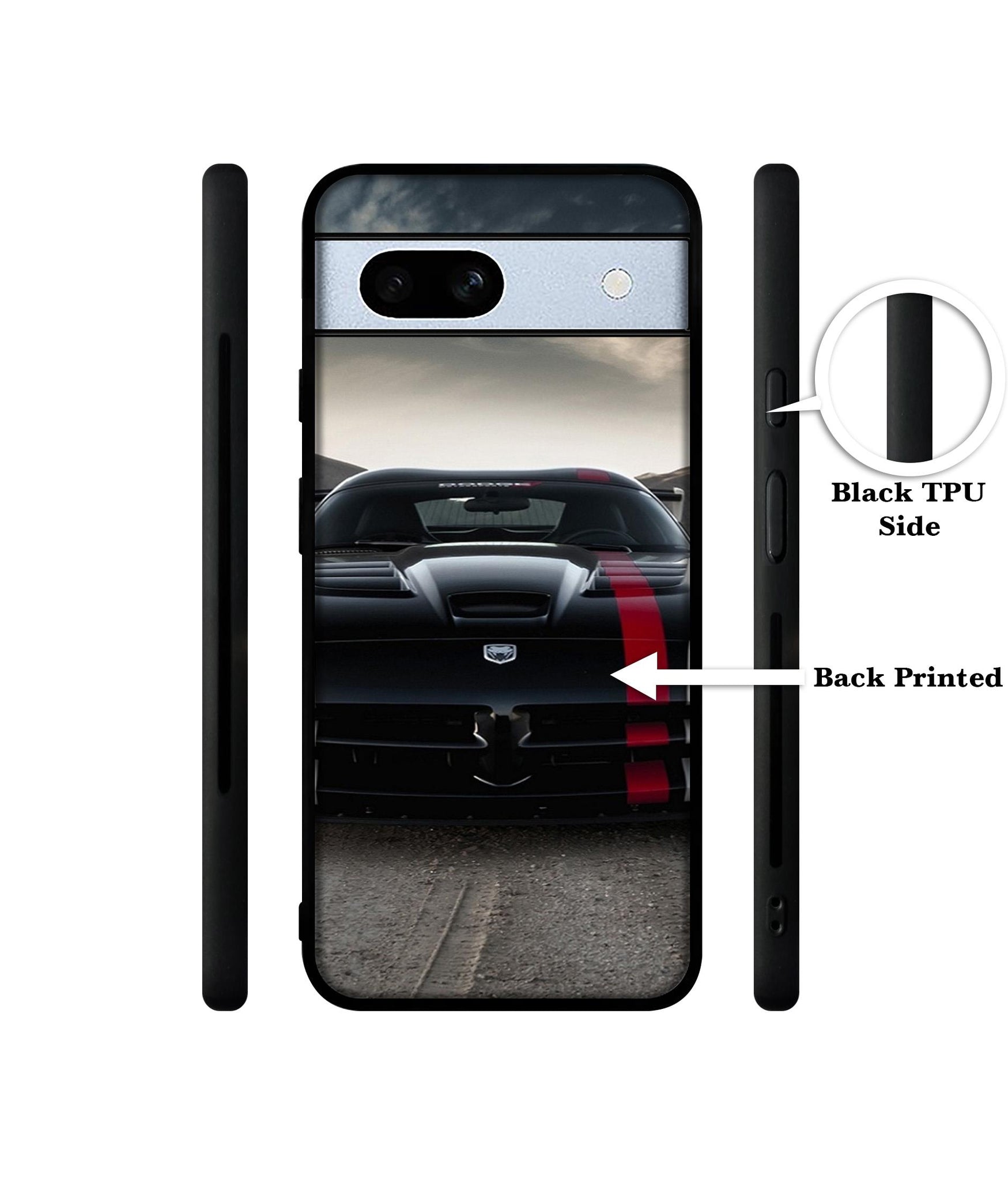 Sports Car Pattern Designer 2D Printed Back Case Cover for Google Pixel 7A 5G