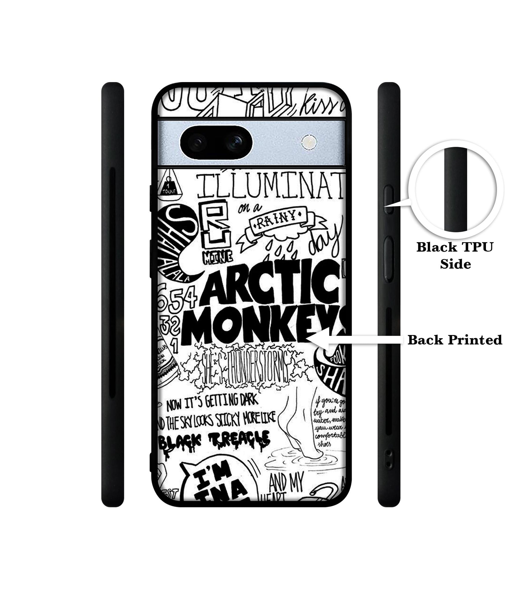 Arctic Monkeys Pattern Designer 2D Printed Back Case Cover for Google Pixel 7A 5G