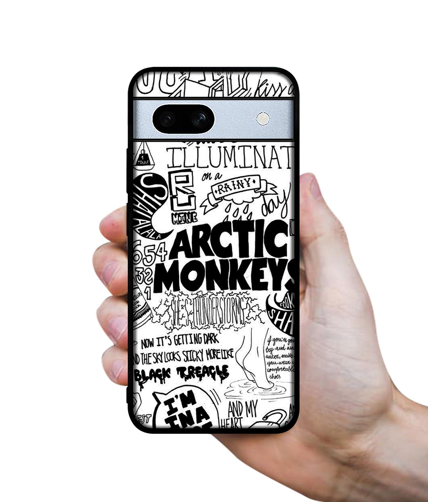 Arctic Monkeys Pattern Designer 2D Printed Back Case Cover for Google Pixel 7A 5G