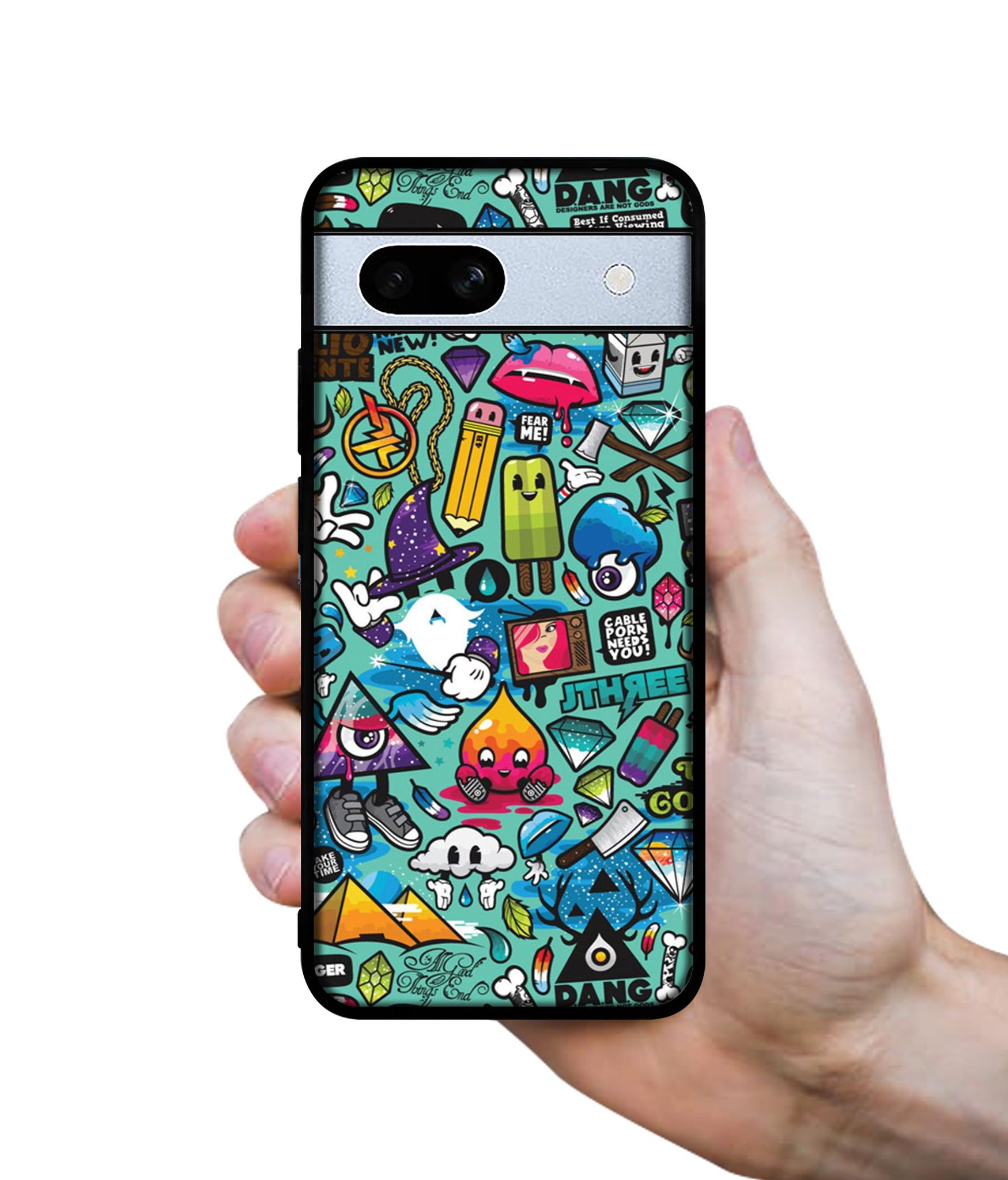 Crazy Designer 2D Printed Back Case Cover for Google Pixel 7A 5G