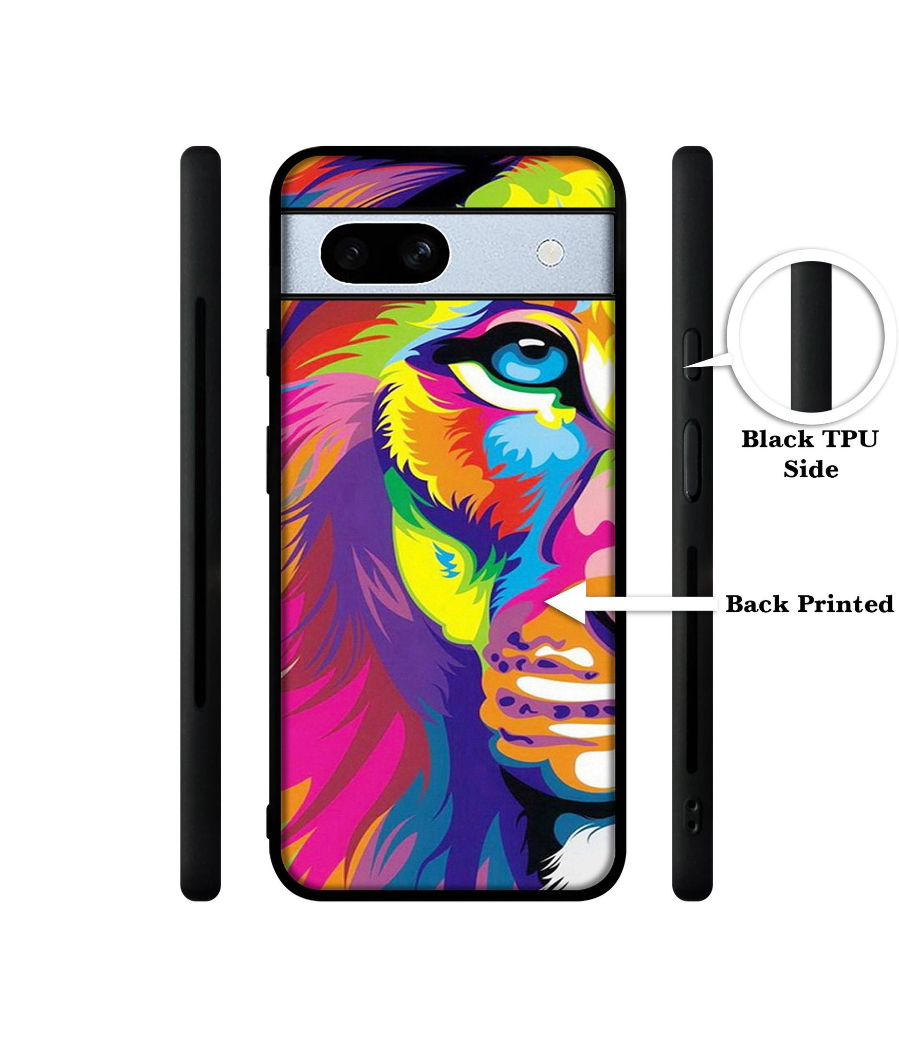 Lion Designer 2D Printed Back Case Cover for Google Pixel 7A 5G