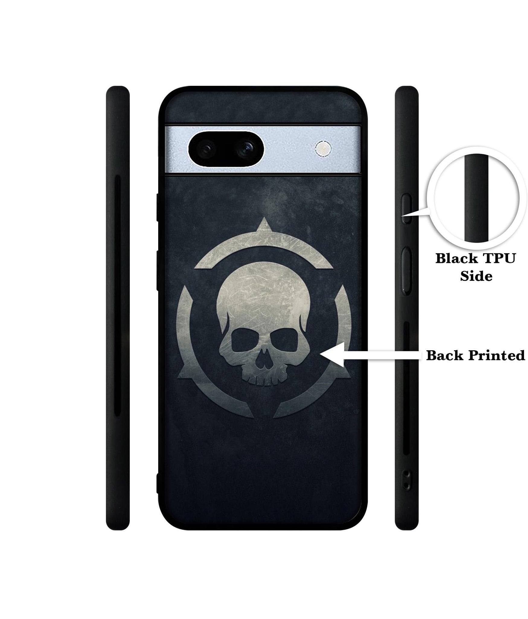 Skull Pattern Print Designer 2D Printed Back Case Cover for Google Pixel 7A 5G