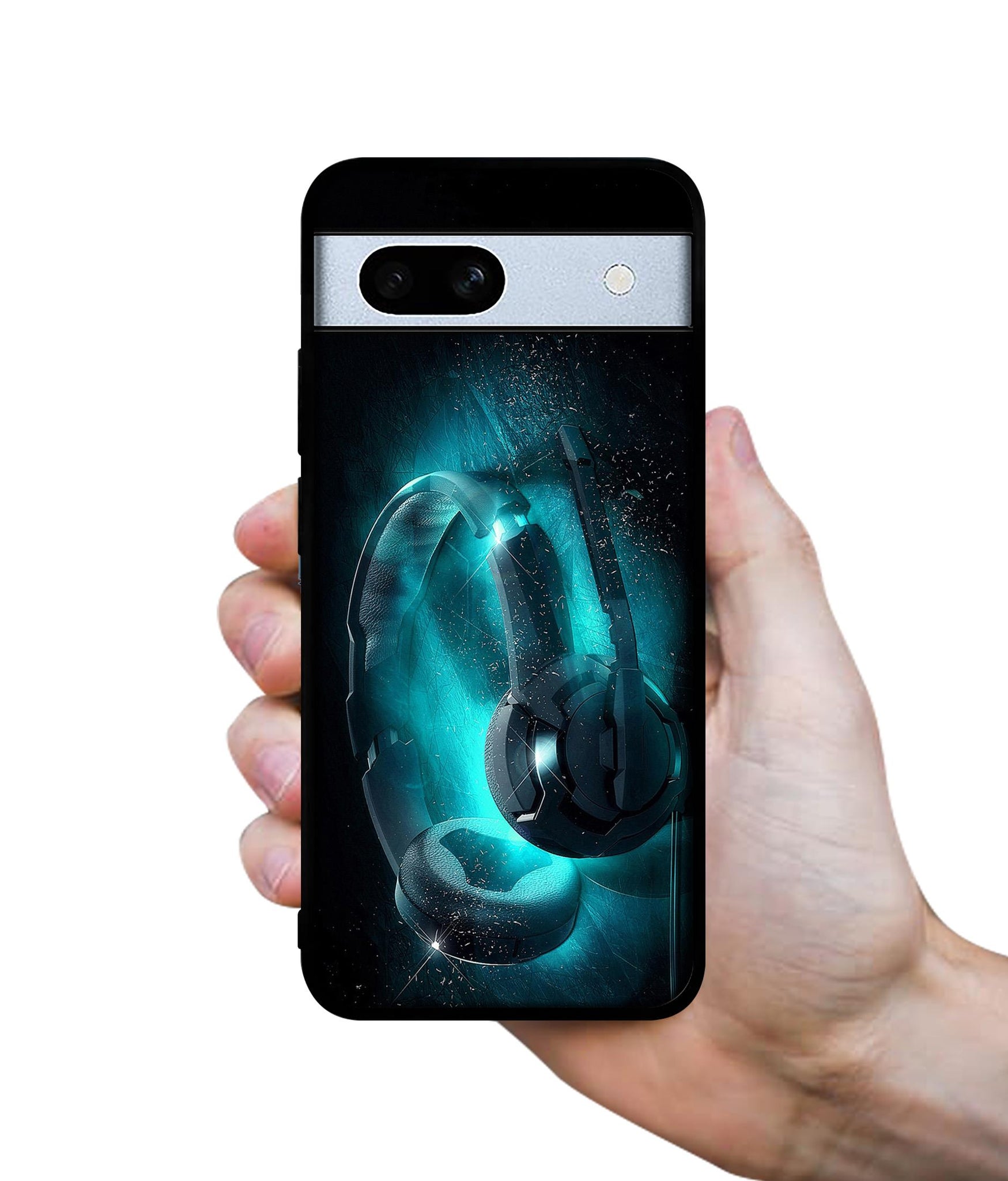 Cool Headphone Designer 2D Printed Back Case Cover for Google Pixel 7A 5G