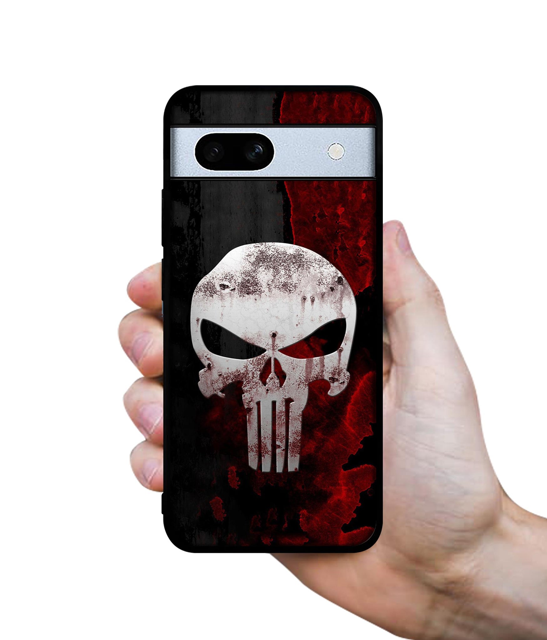 Punisher Skull Designer 2D Printed Back Case Cover for Google Pixel 7A 5G