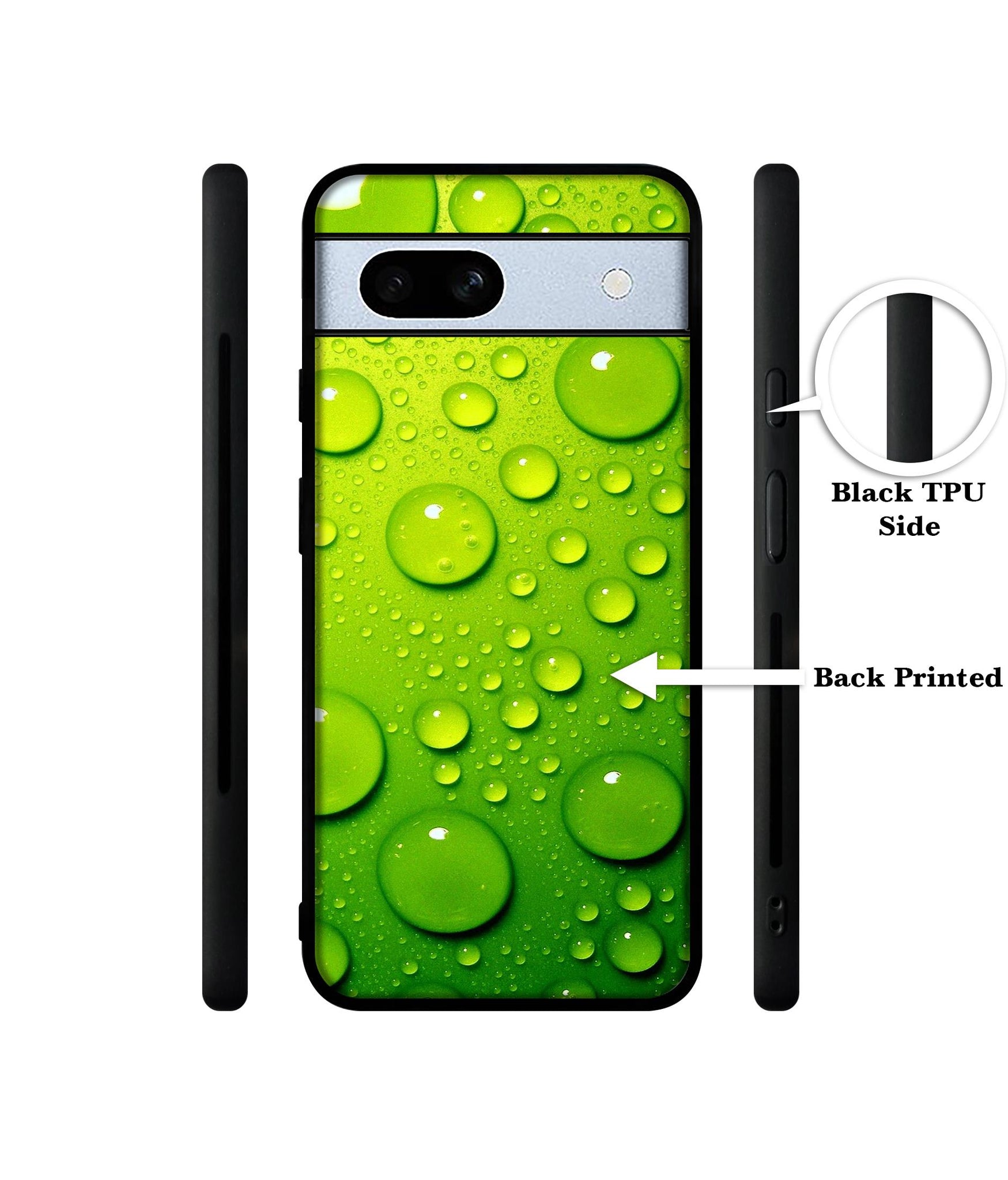 Green Bubbles Designer 2D Printed Back Case Cover for Google Pixel 7A 5G