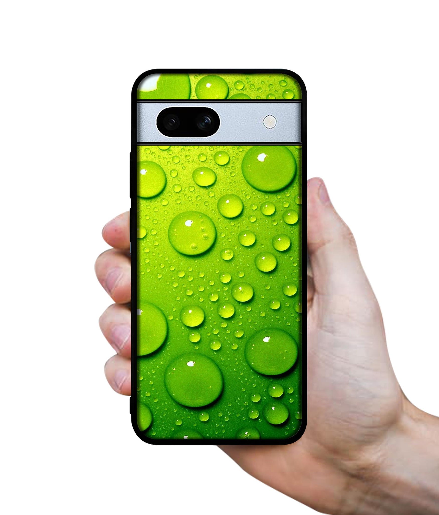 Green Bubbles Designer 2D Printed Back Case Cover for Google Pixel 7A 5G