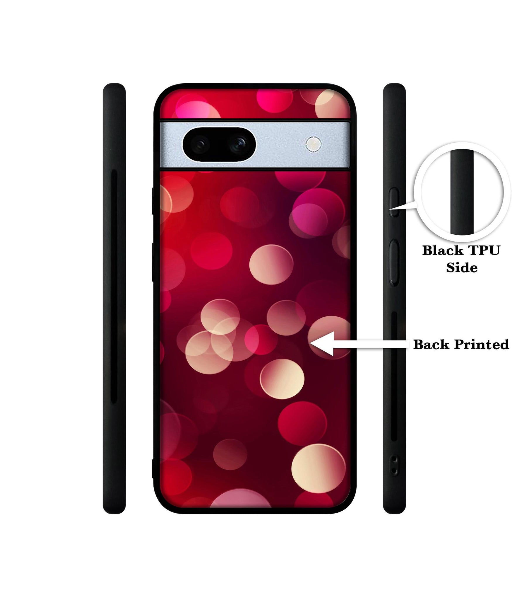 3D Circles Designer 2D Printed Back Case Cover for Google Pixel 7A 5G