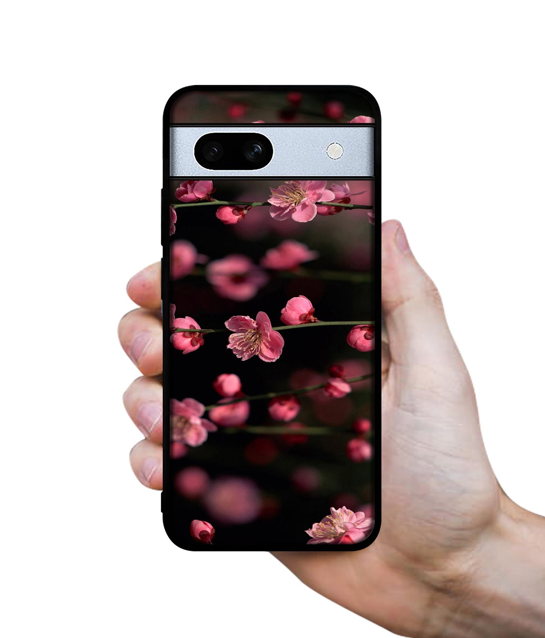 Pink Flowers Designer 2D Printed Back Case Cover for Google Pixel 7A 5G