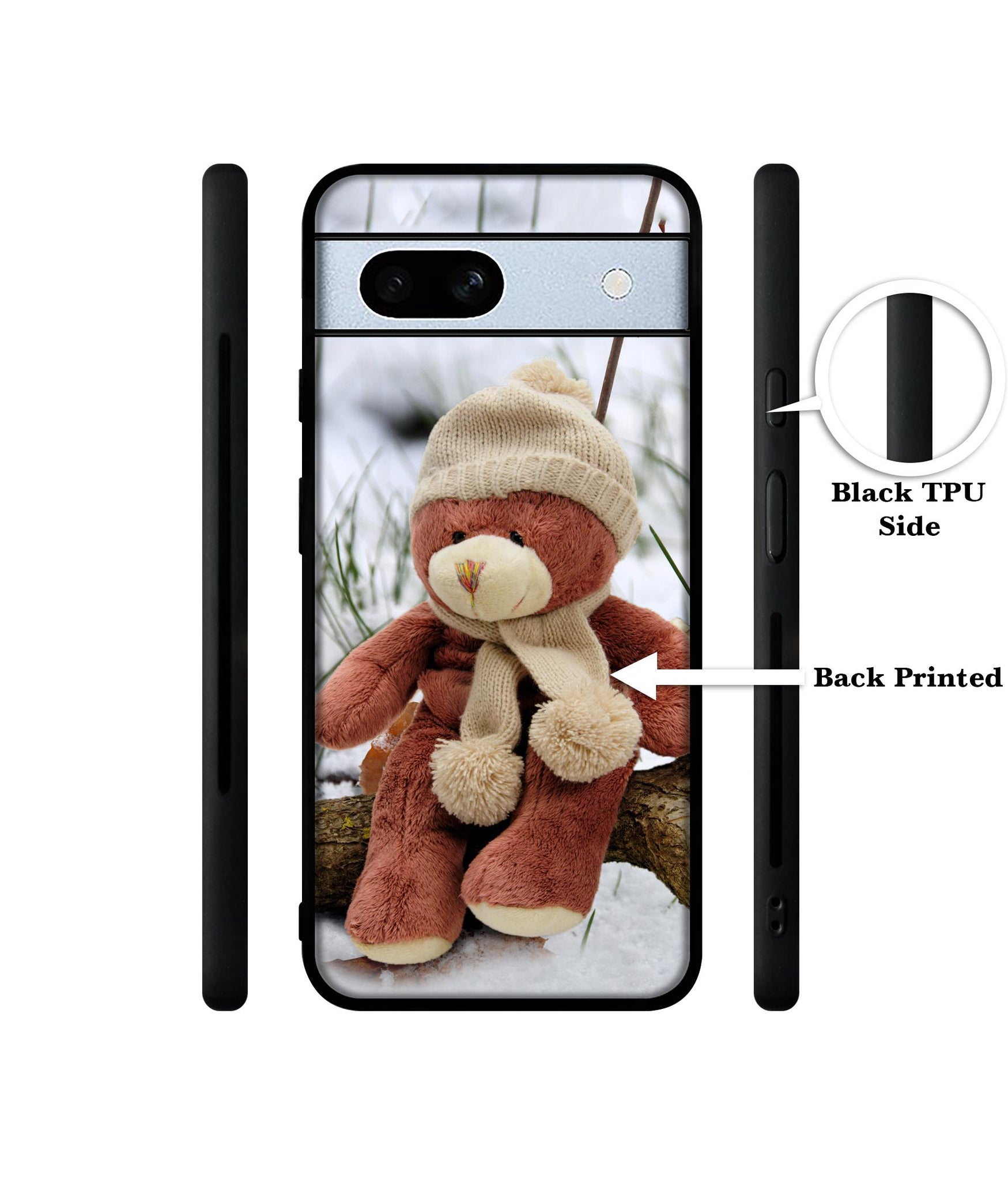 Woolen Bear Designer 2D Printed Back Case Cover for Google Pixel 7A 5G