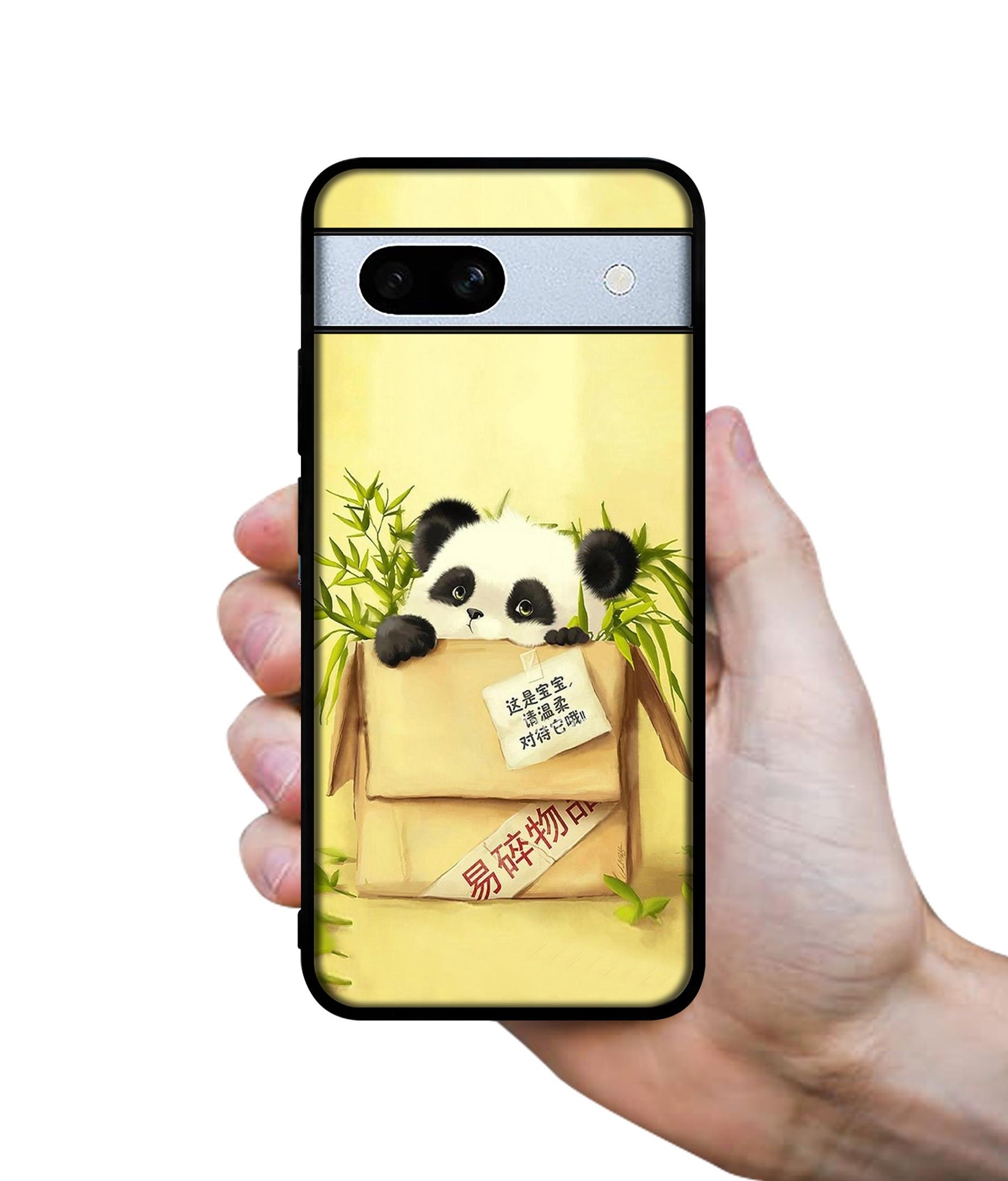 Panda In Box Designer 2D Printed Back Case Cover for Google Pixel 7A 5G