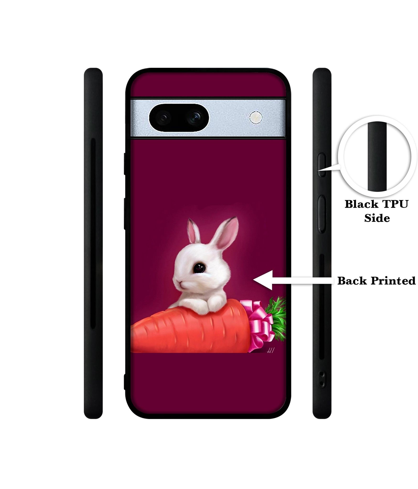 Bunny With Carrot Designer 2D Printed Back Case Cover for Google Pixel 7A 5G