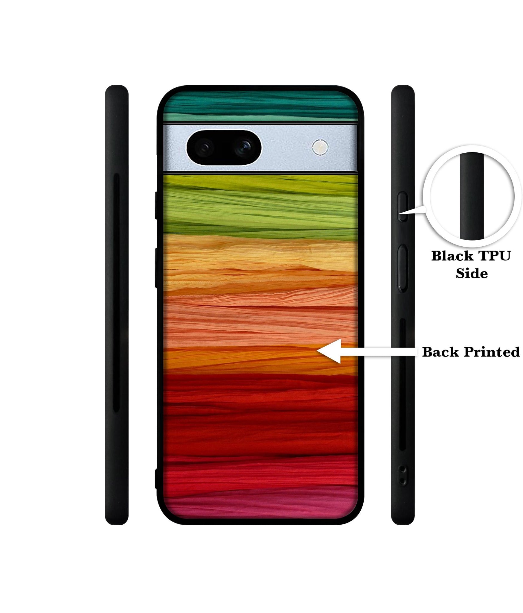 Colorful Thread Designer 2D Printed Back Case Cover for Google Pixel 7A 5G