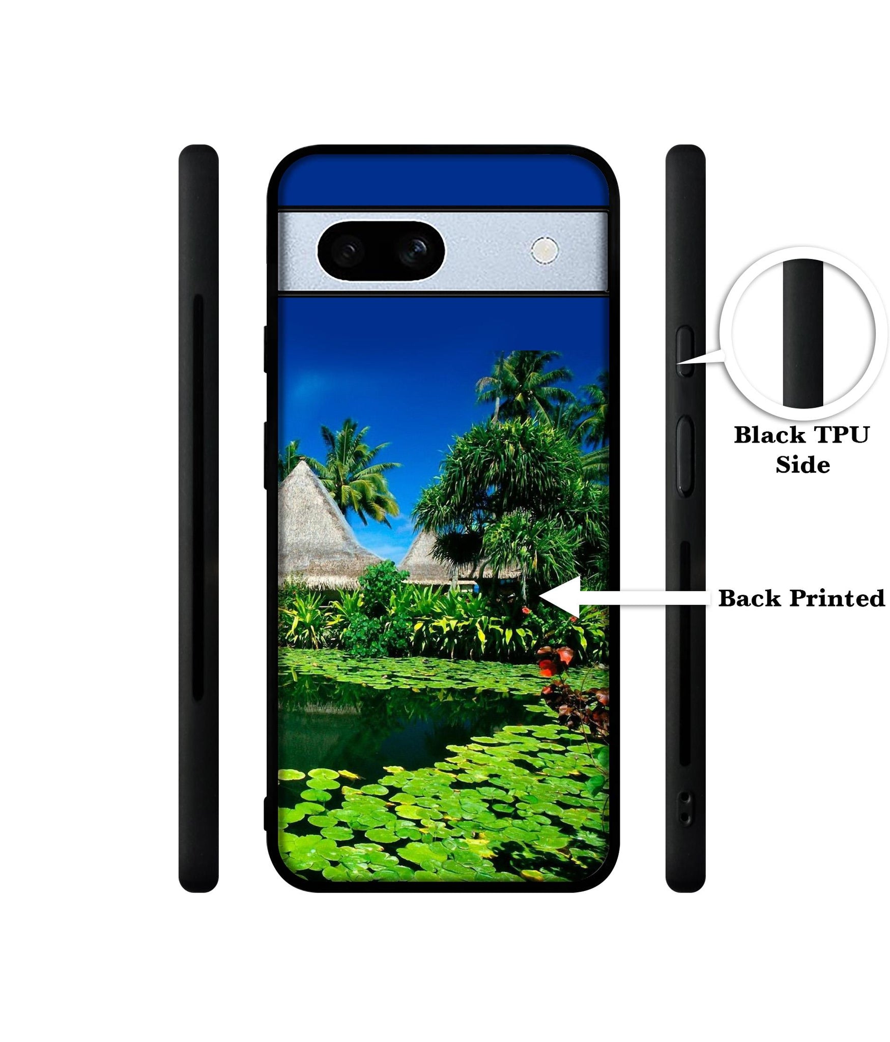 Tropics Water Designer 2D Printed Back Case Cover for Google Pixel 7A 5G