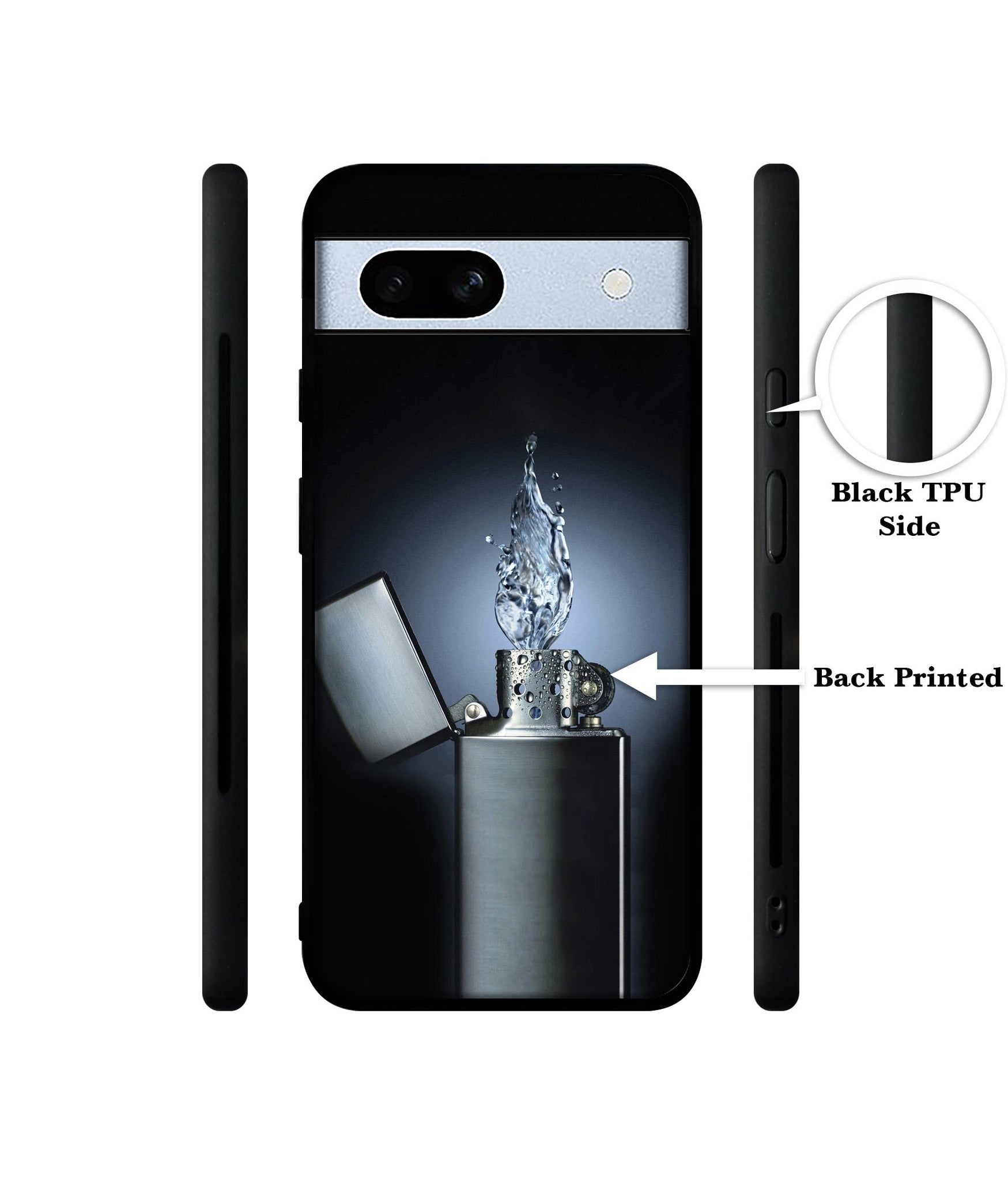 Water Lighter Designer 2D Printed Back Case Cover for Google Pixel 7A 5G