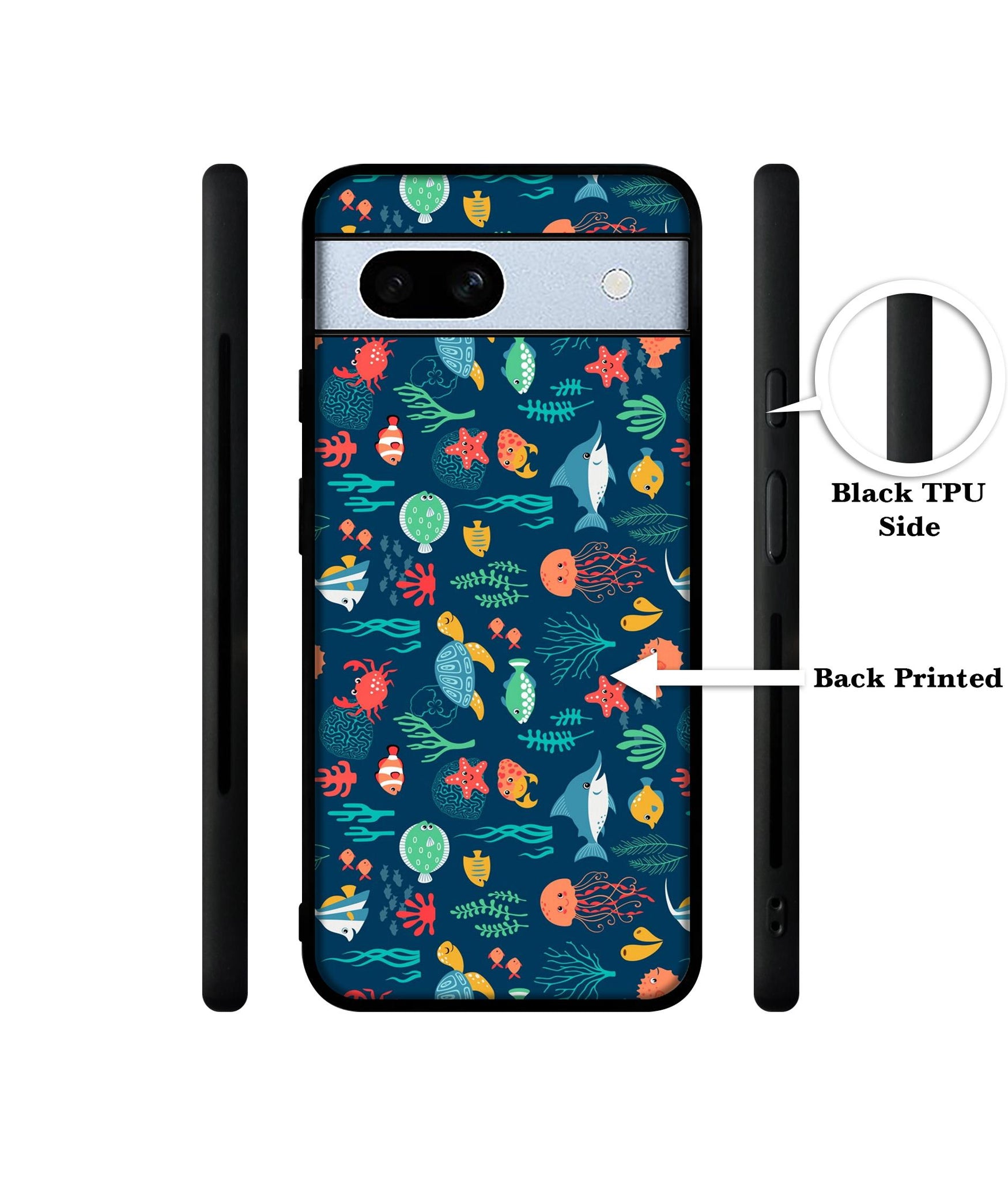 Aquarium Texture Designer 2D Printed Back Case Cover for Google Pixel 7A 5G