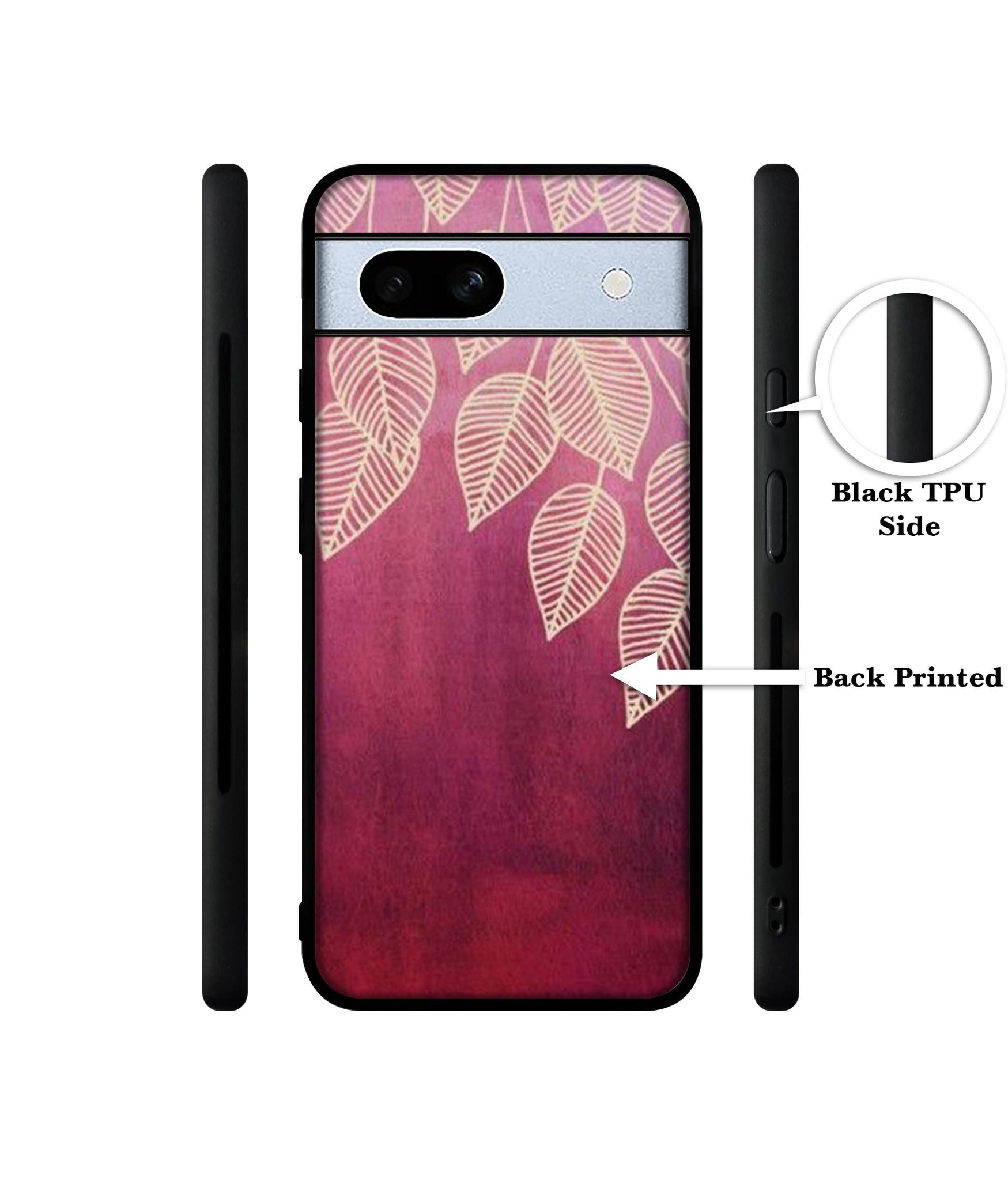 Leaf Pattern Designer 2D Printed Back Case Cover for Google Pixel 7A 5G