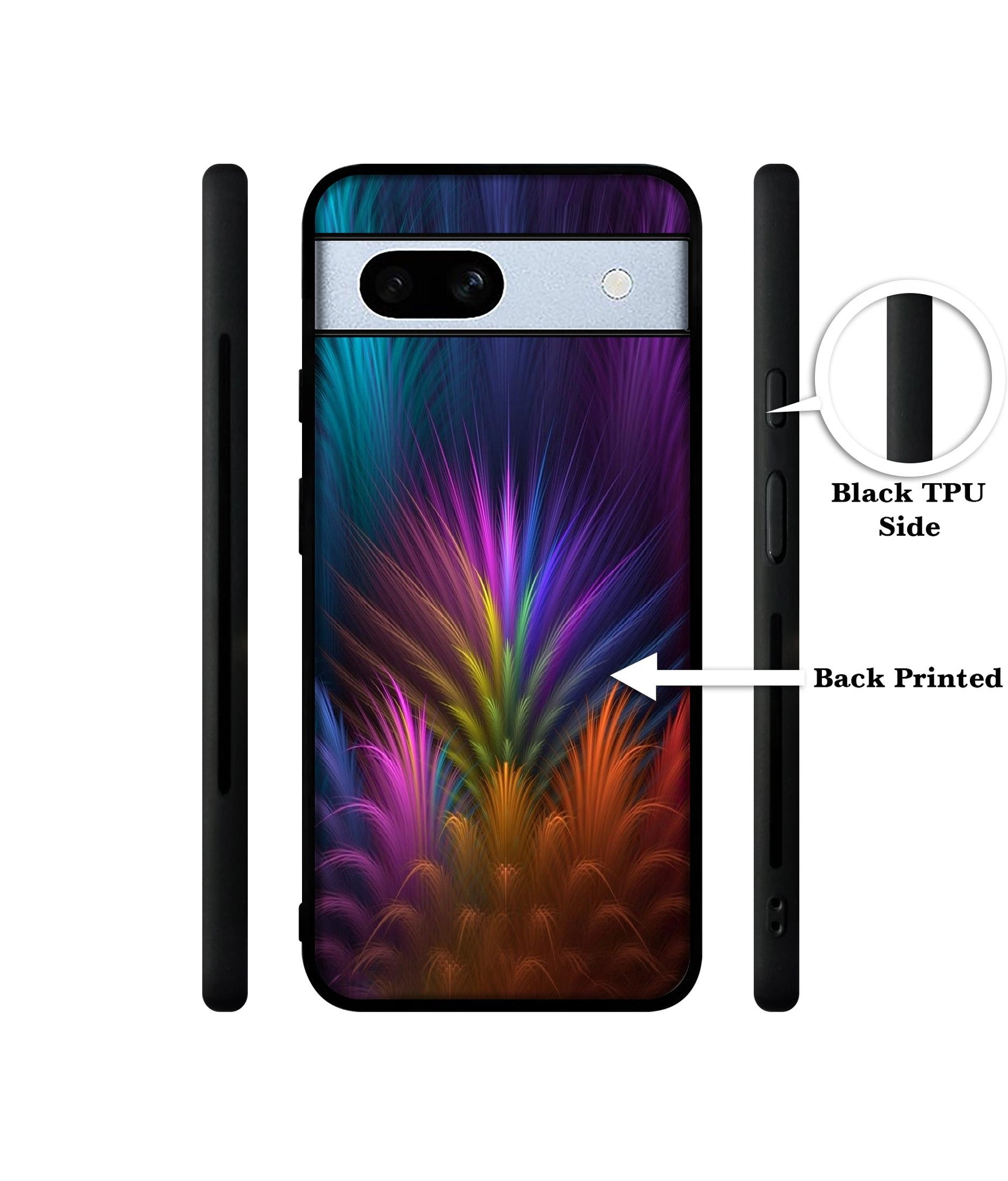 Multicoloured Designer 2D Printed Back Case Cover for Google Pixel 7A 5G