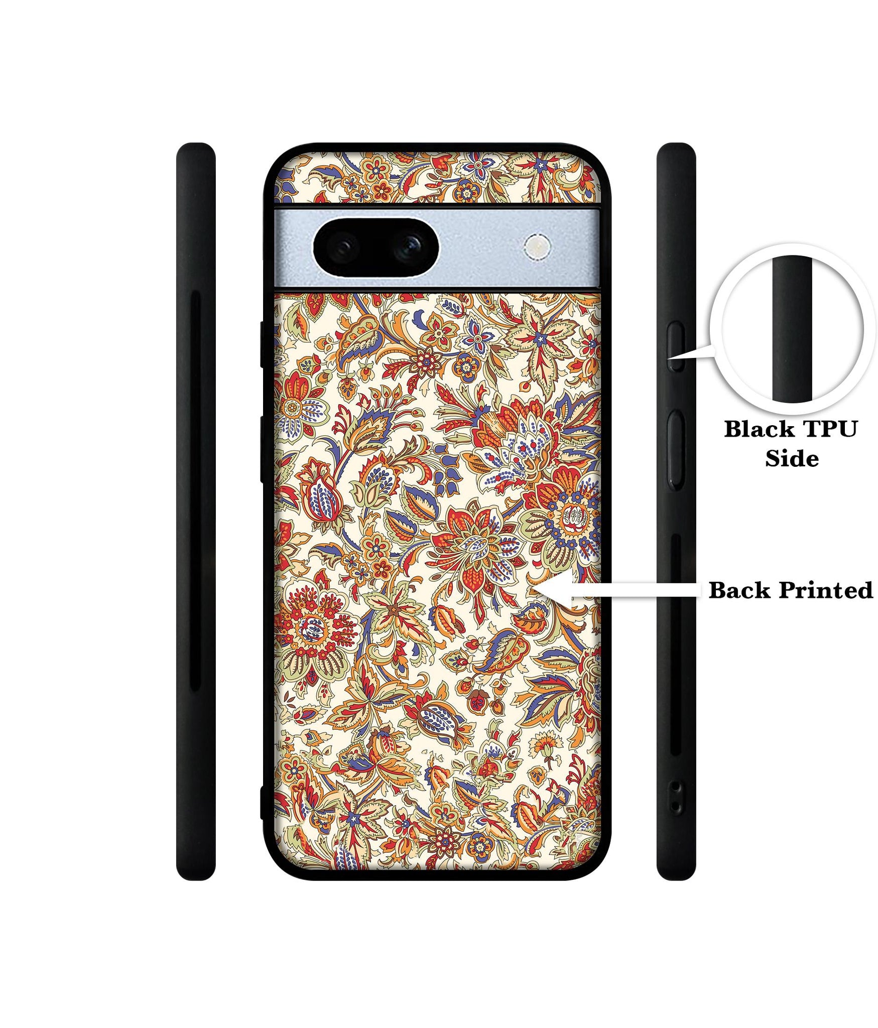 Floral Designer 2D Printed Back Case Cover for Google Pixel 7A 5G