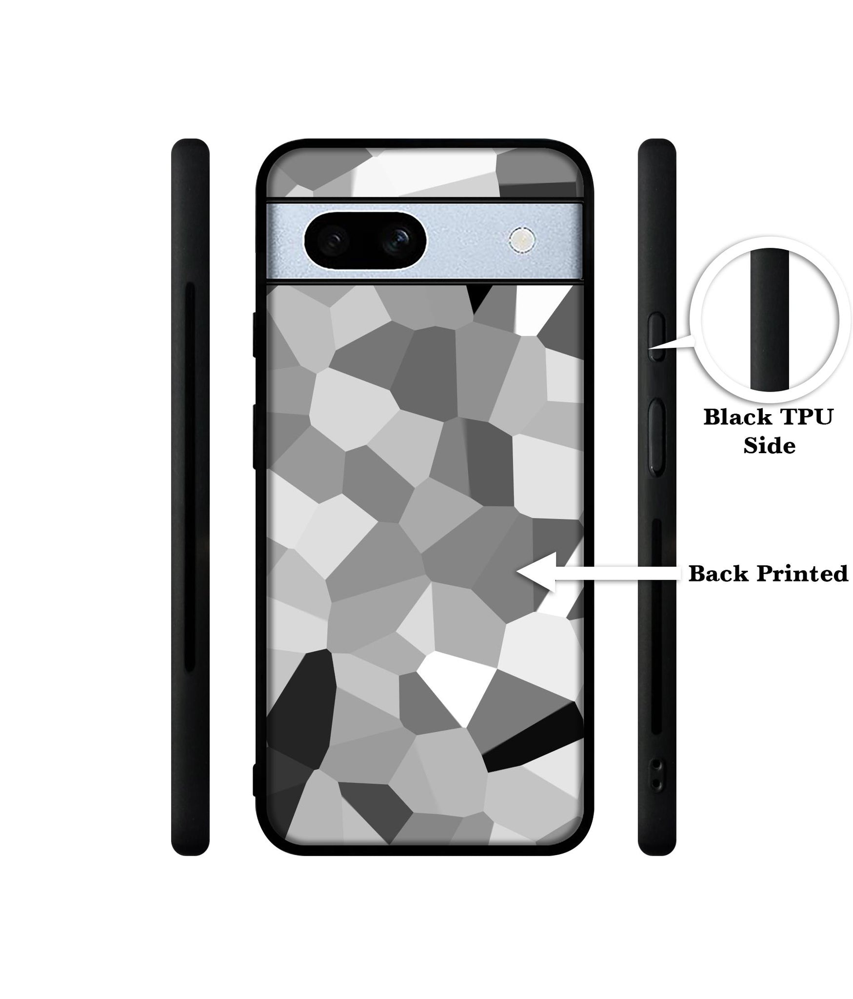 Black & White Mathematical Shape Designer 2D Printed Back Case Cover for Google Pixel 7A 5G