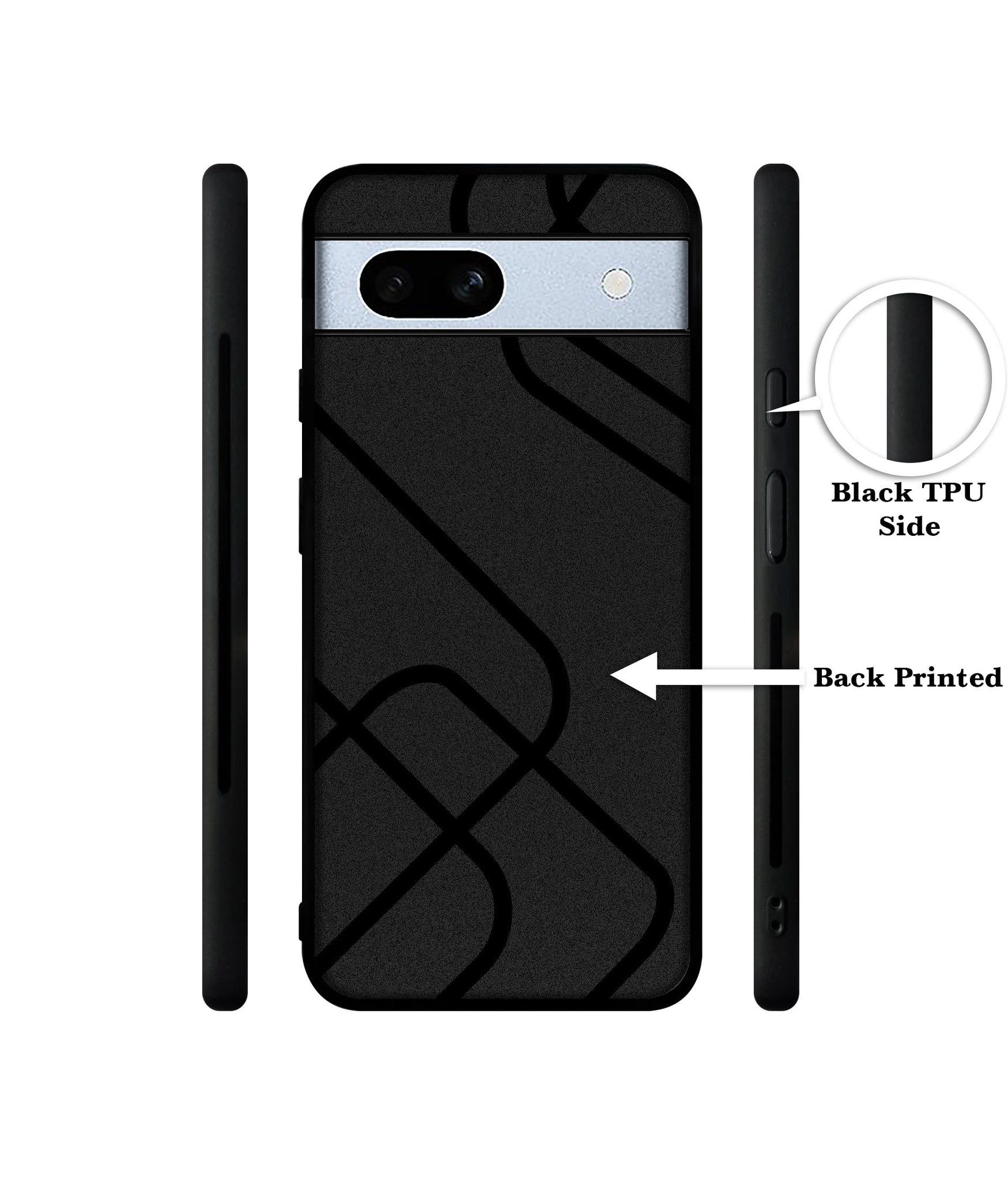 Zig / Zag Black Line Designer 2D Printed Back Case Cover for Google Pixel 7A 5G