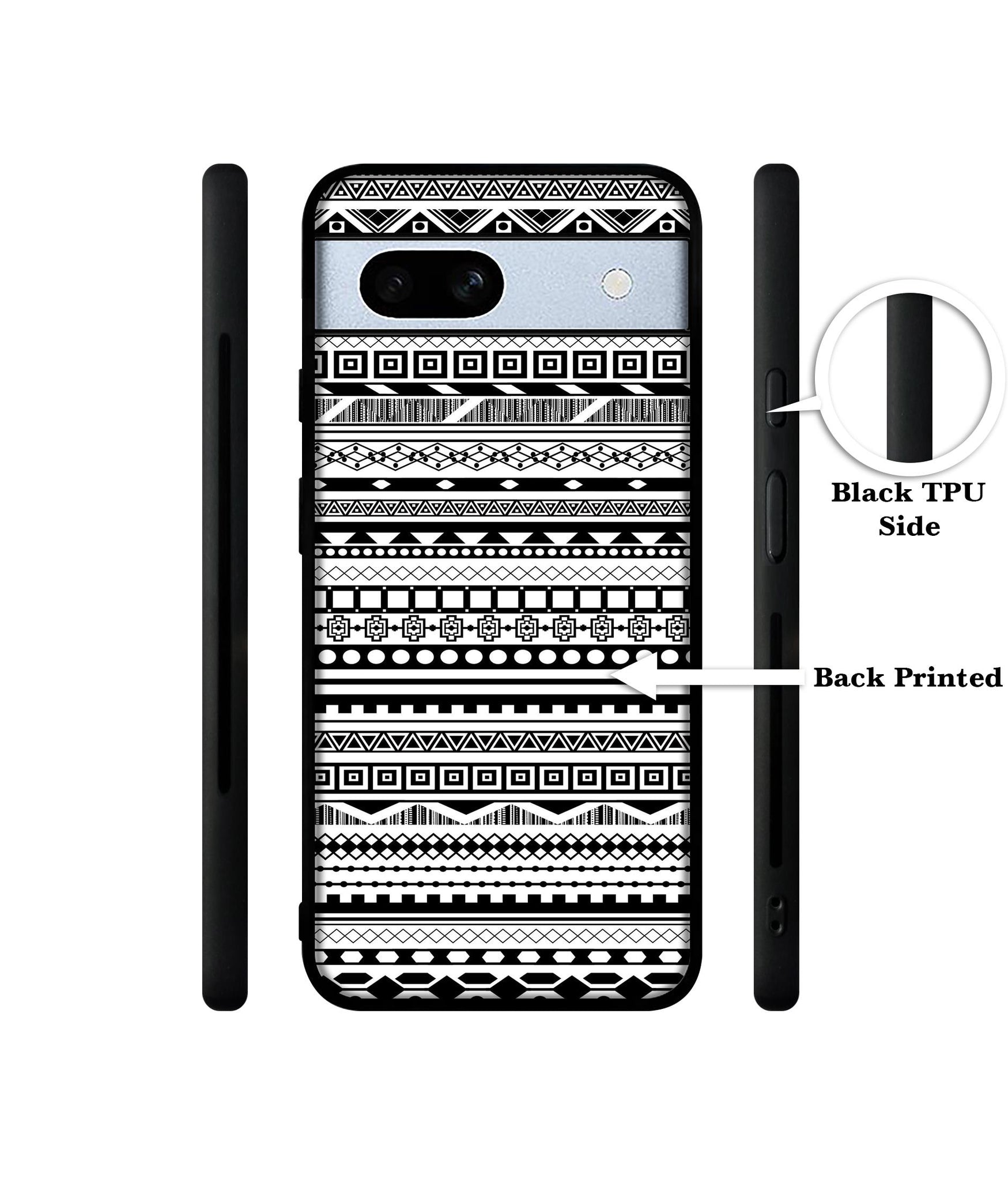 Black & White Patterns Designer 2D Printed Back Case Cover for Google Pixel 7A 5G