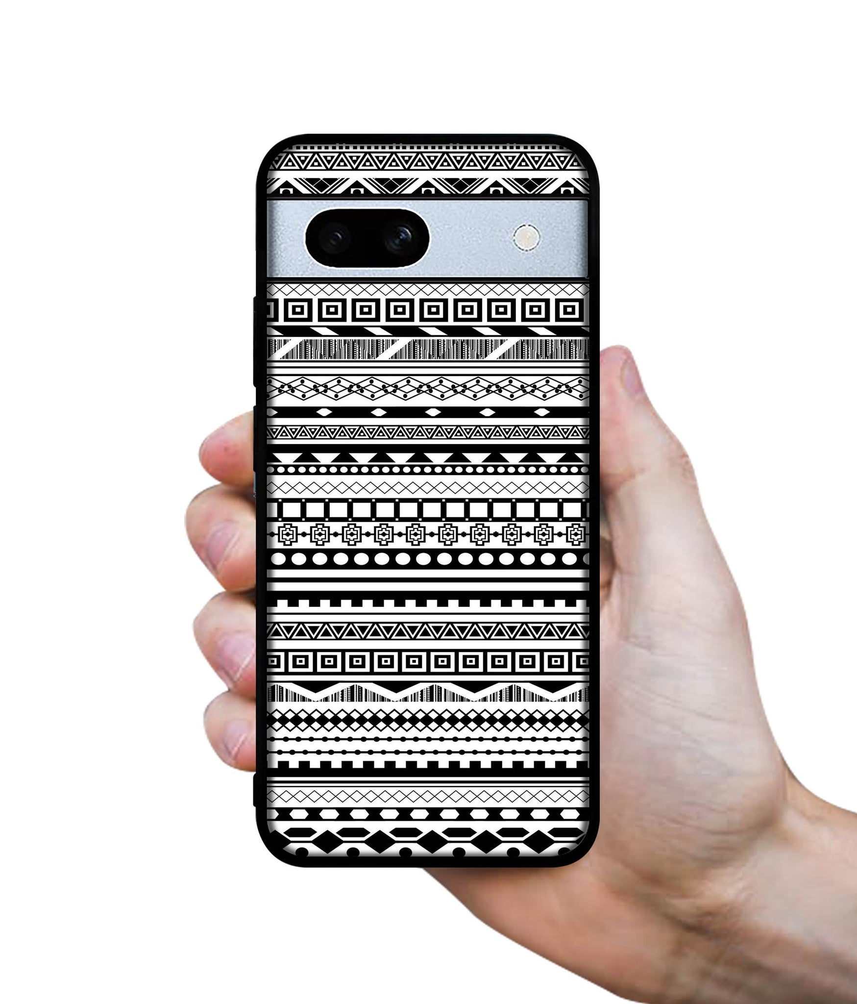 Black & White Patterns Designer 2D Printed Back Case Cover for Google Pixel 7A 5G