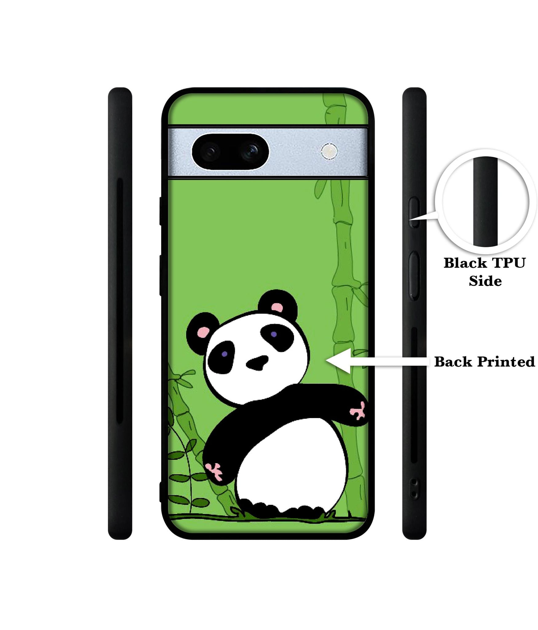 Panda with Bamboo Designer 2D Printed Back Case Cover for Google Pixel 7A 5G