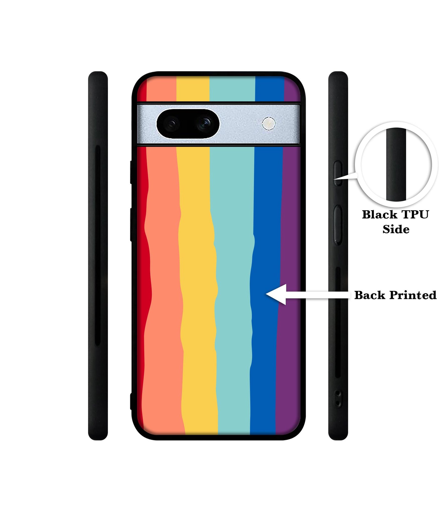 Rainbow Designer 2D Printed Back Case Cover for Google Pixel 7A 5G