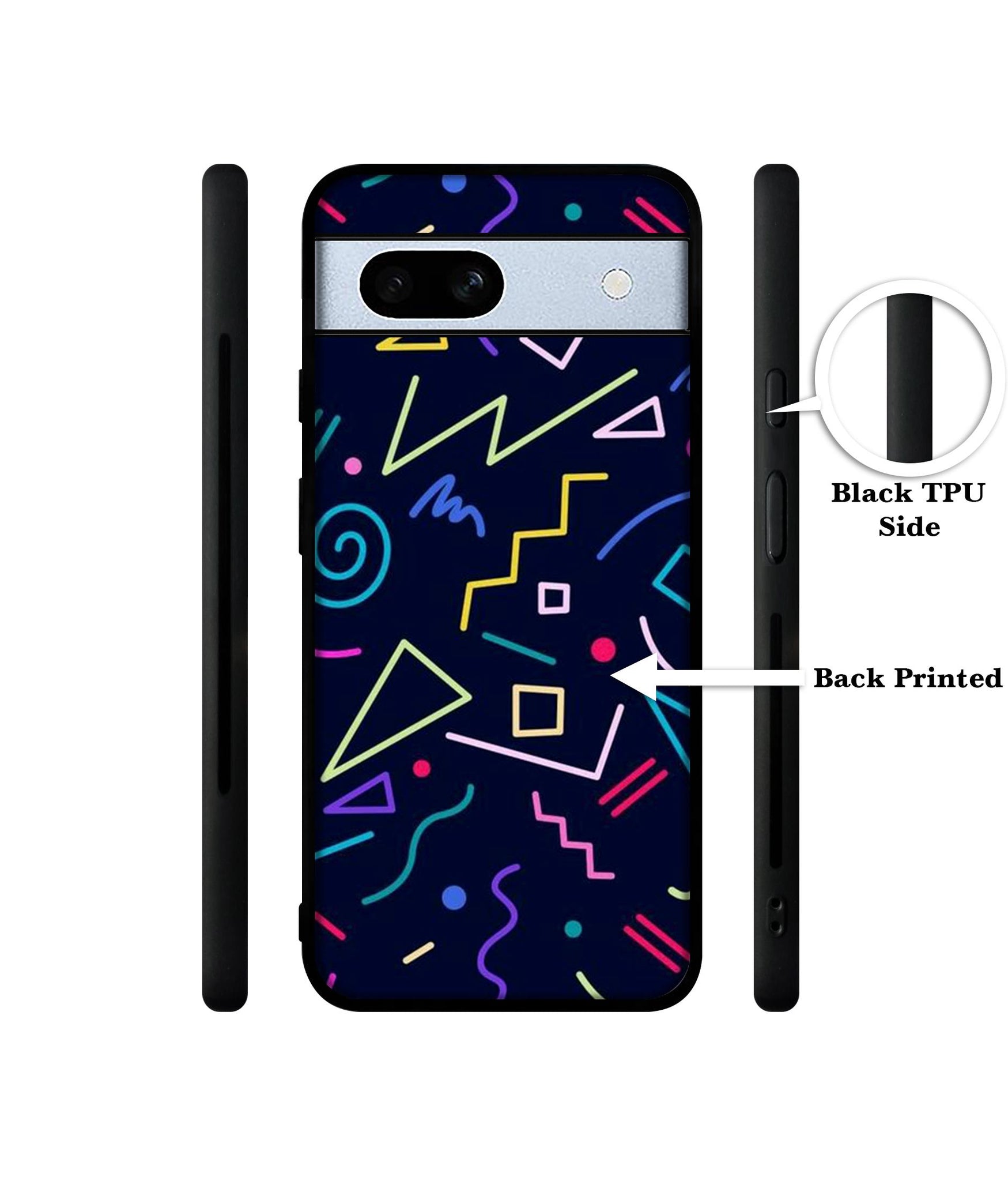 Retro Abstract Designer 2D Printed Back Case Cover for Google Pixel 7A 5G
