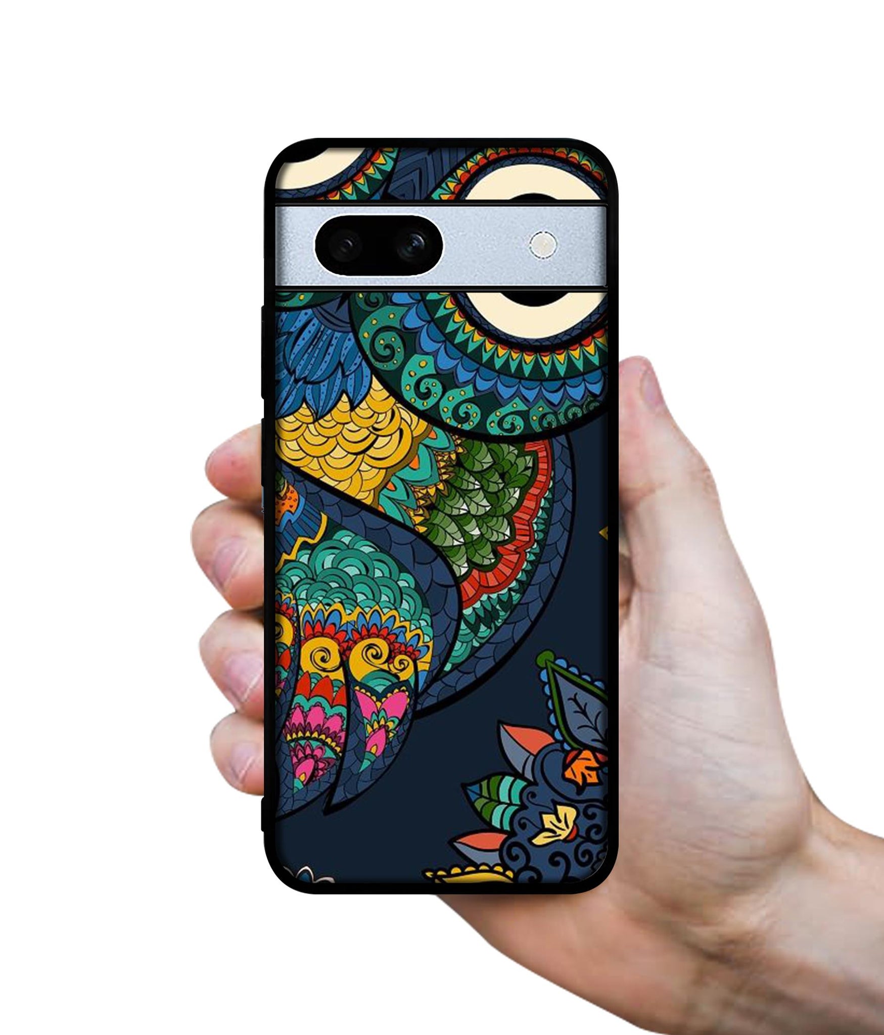 Owl Illustration Designer 2D Printed Back Case Cover for Google Pixel 7A 5G