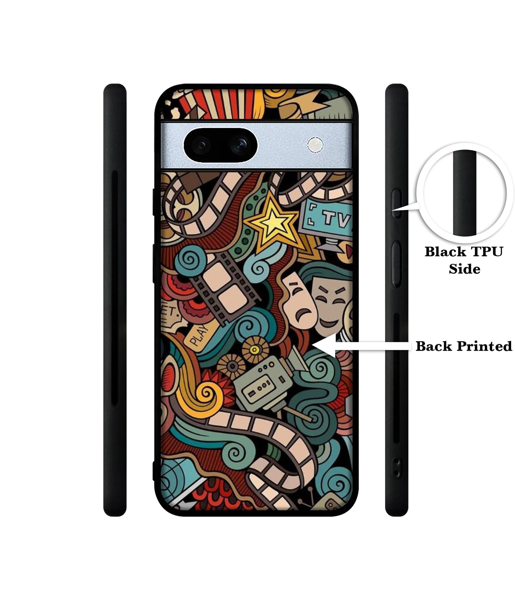 Movies Designer 2D Printed Back Case Cover for Google Pixel 7A 5G