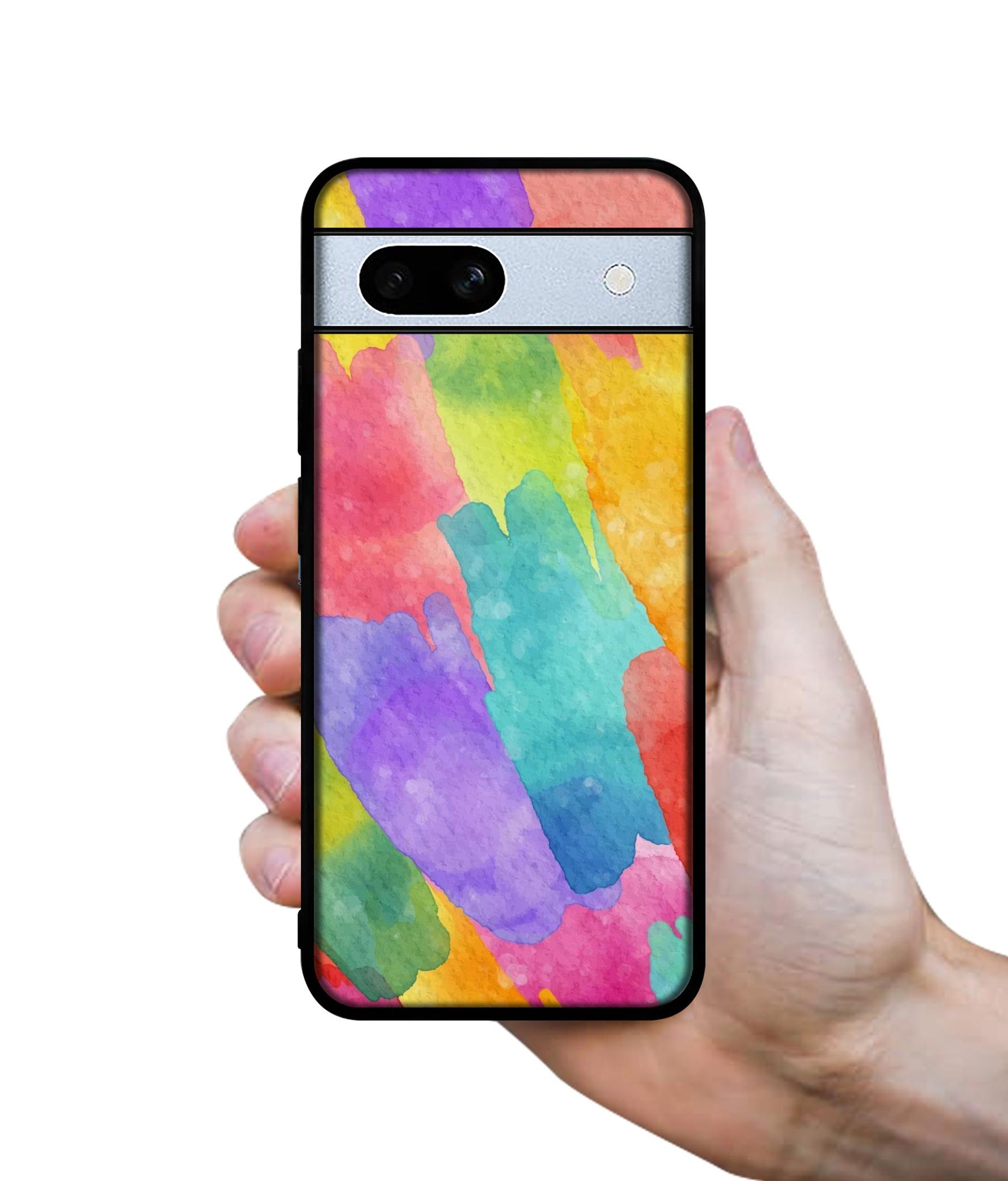 Water Paint Colorful Abstract Designer 2D Printed Back Case Cover for Google Pixel 7A 5G