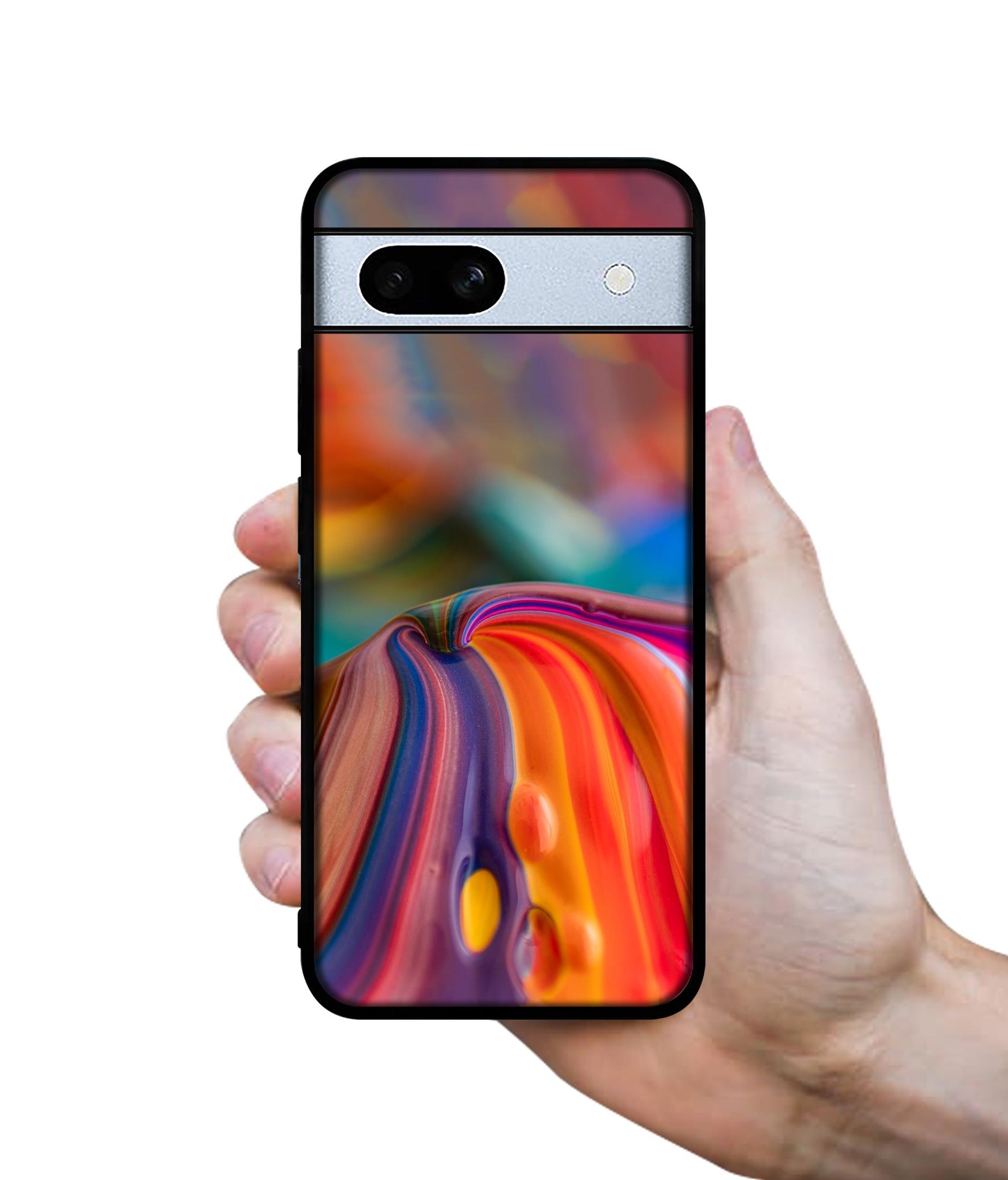 Rainbow Colors Designer 2D Printed Back Case Cover for Google Pixel 7A 5G